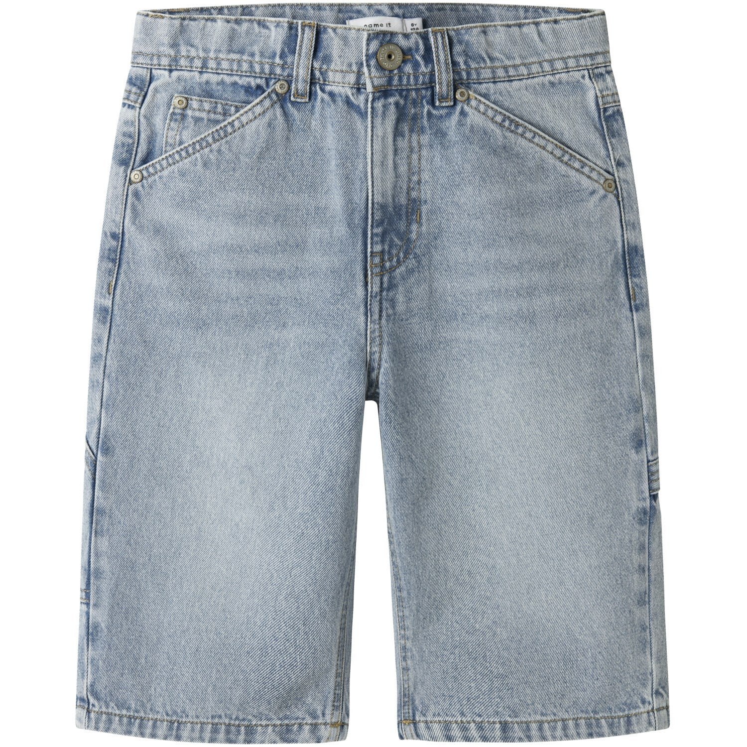 Name It Light Blue Bleached Denim Nkmryan Dnm Bermuda 3800-Im Noos
