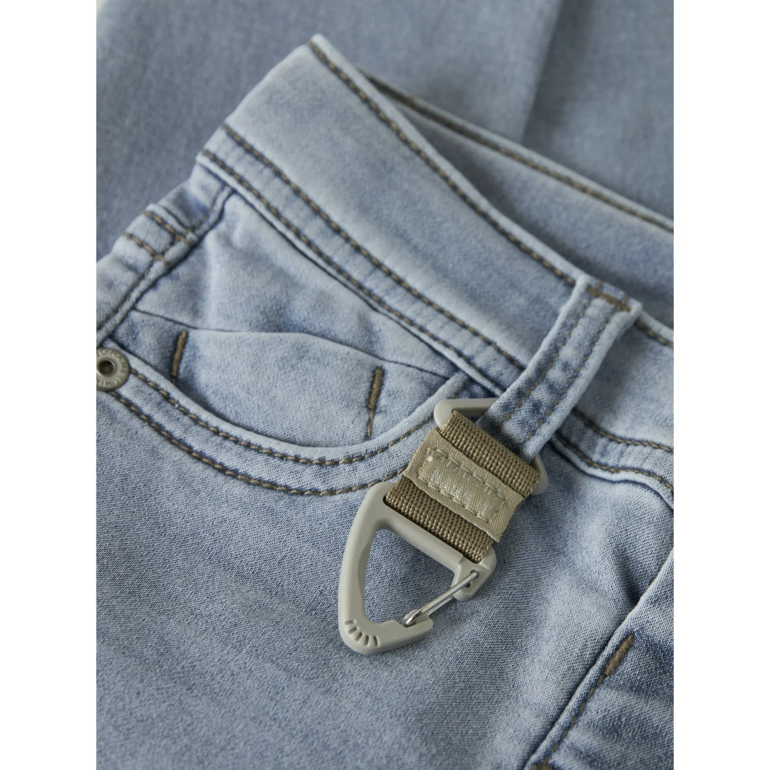 Name It Light Blue Bleached Denim Nmmtheo Dnmthayer 2689Swe Key Pant Noos - Image 2