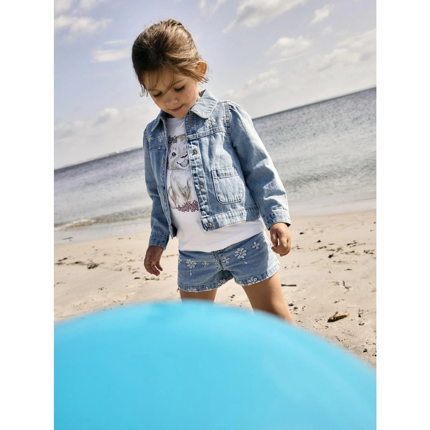 Name It Light Blue Denim Anglaise Nmfharper Dnm Anglaise Jakke 1026-Ov H - Image 2