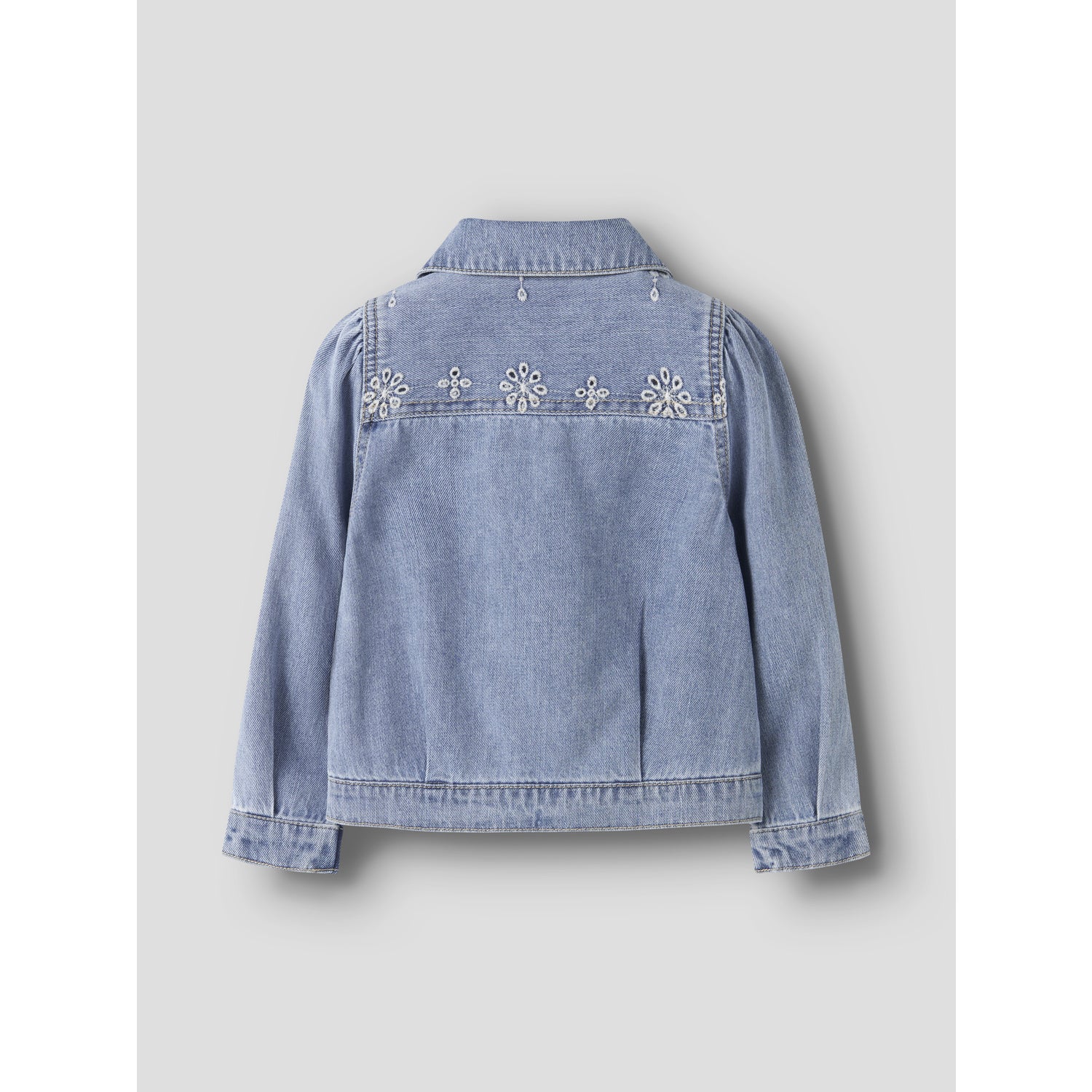Name It Light Blue Denim Anglaise Nmfharper Dnm Anglaise Jakke 1026-Ov H - Image 4