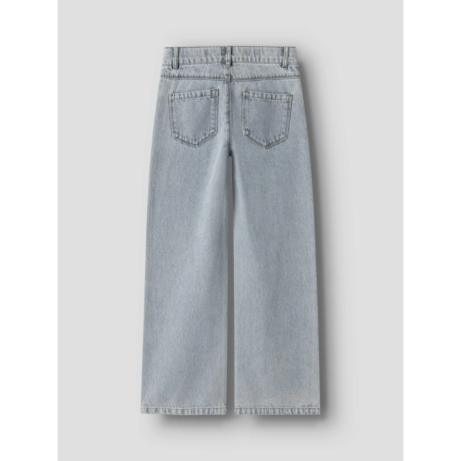 Name It Light Blue Denim Nkfrose Wide Heart Studs Jeans 2021-Za D - Image 6