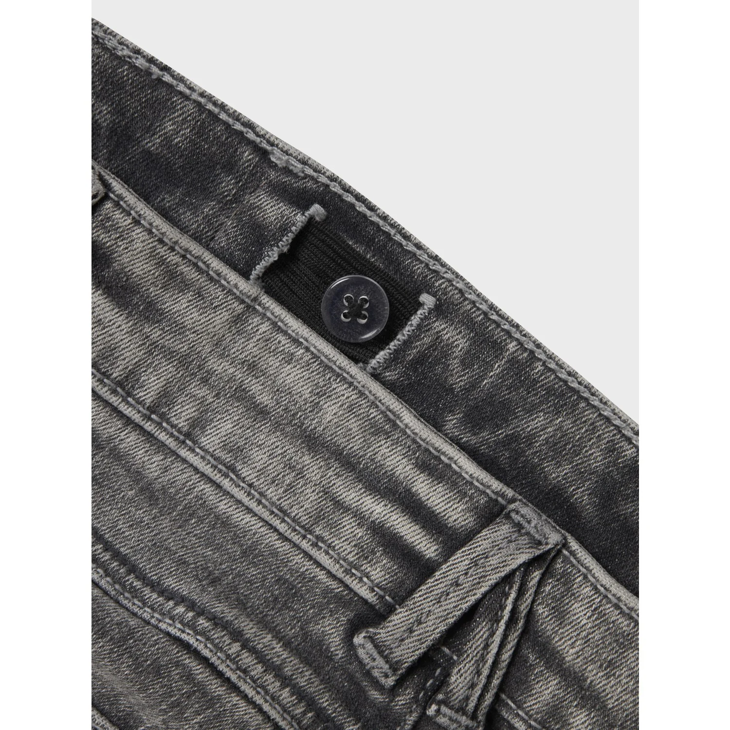 Name It Light Grey Denim Nkfpolly Skinny Støvle Jeans 1142-Au Noos - Image 2