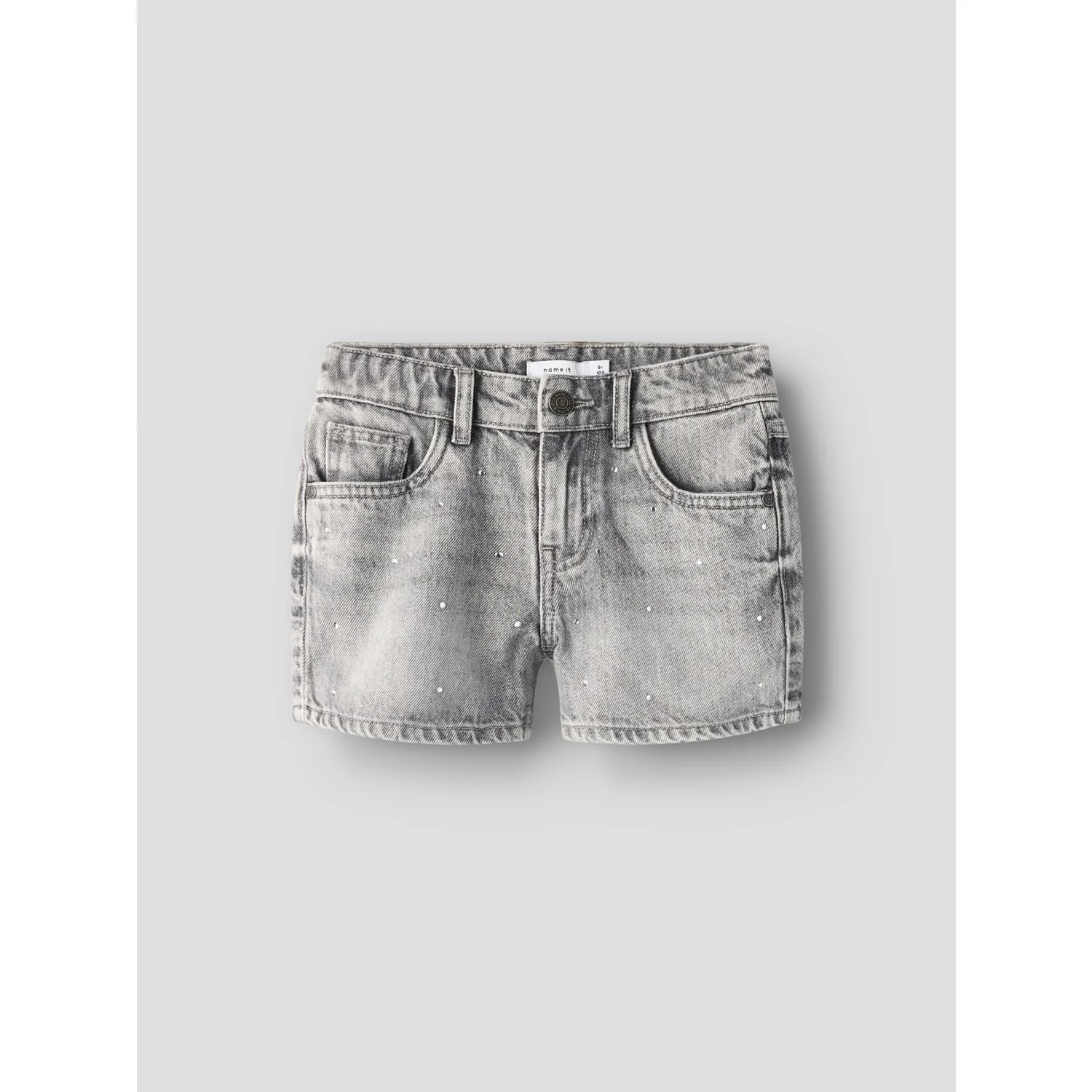 Name It Light Grey Denim Nkfrose Rhine Dnm Shorts 6042-Ac Noos - Image 2