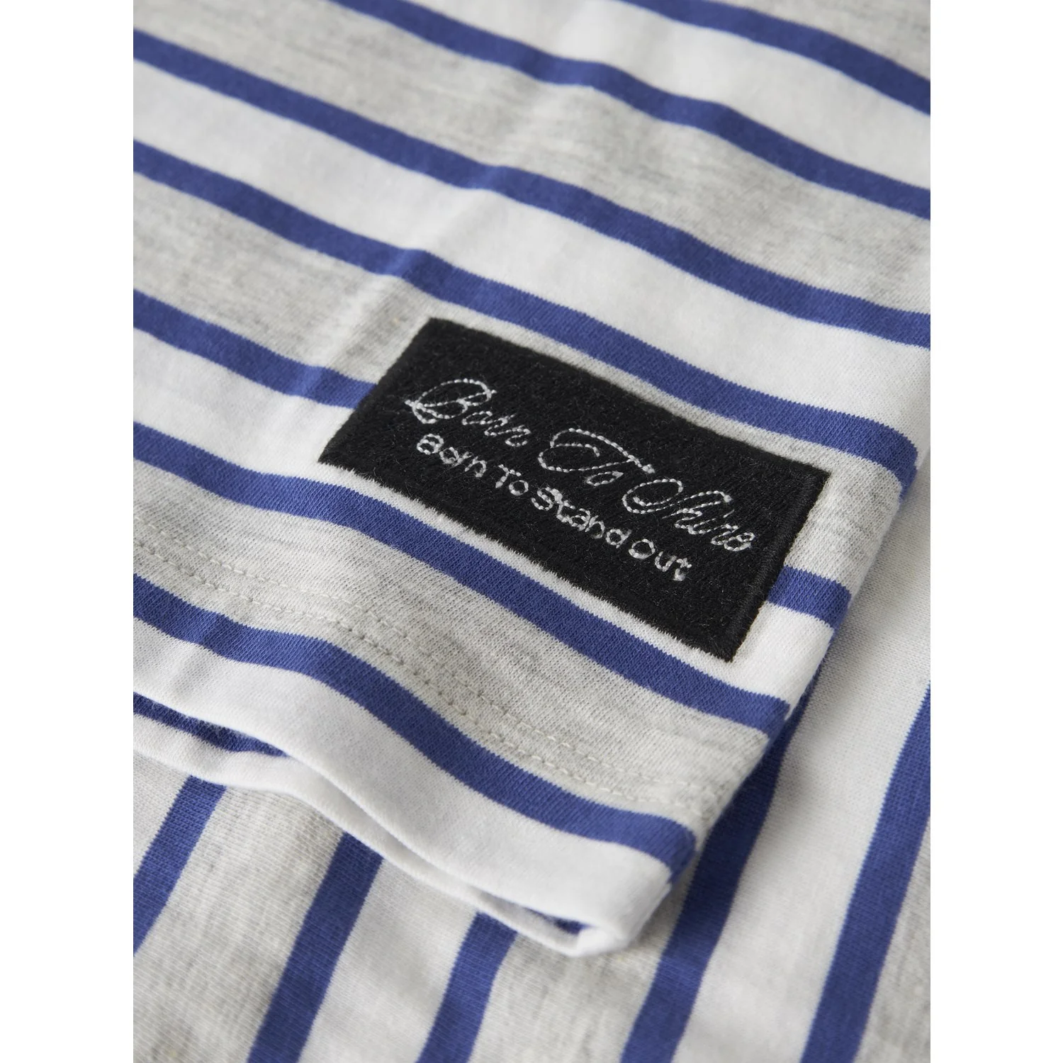Name It Light Grey Melange Deep Ultramarine Nkmkristian Ss Nreg Top Pb - Image 2