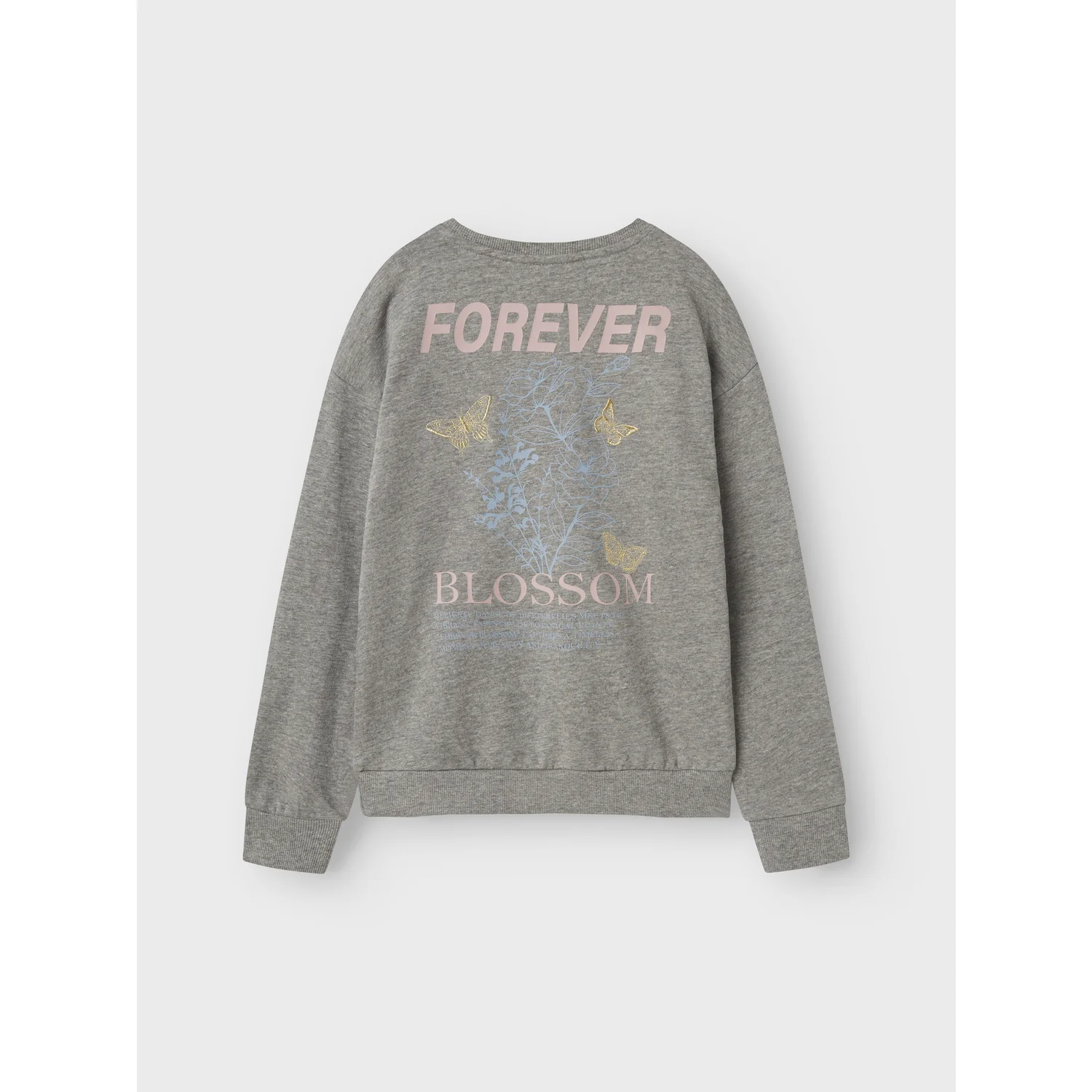 Name It Light Grey Melange Nkflotte Nreg Sweat Unb - Image 2