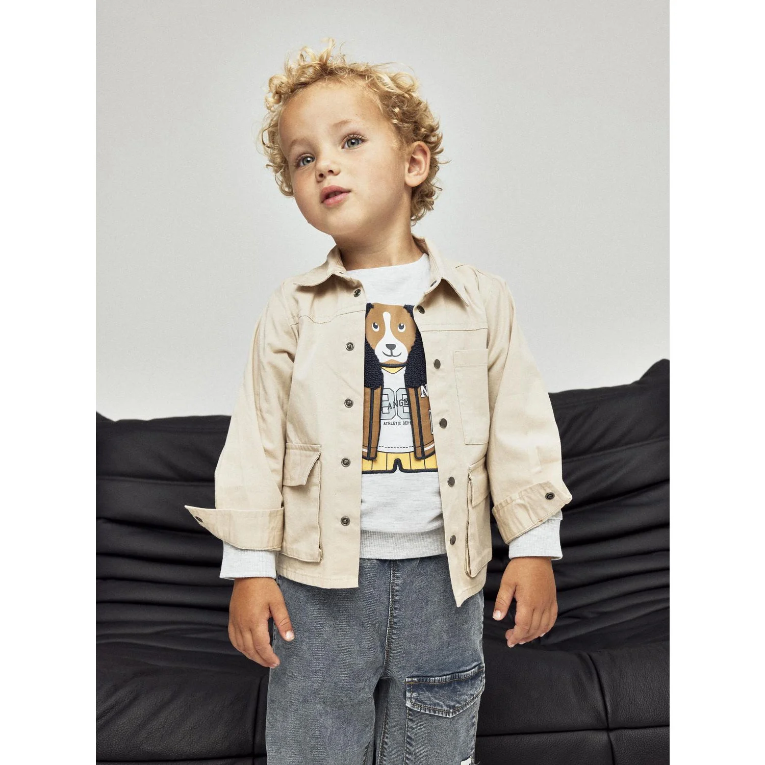 Name It Light Grey Melange Nmmkamden Ls Sweat Unb - Image 3