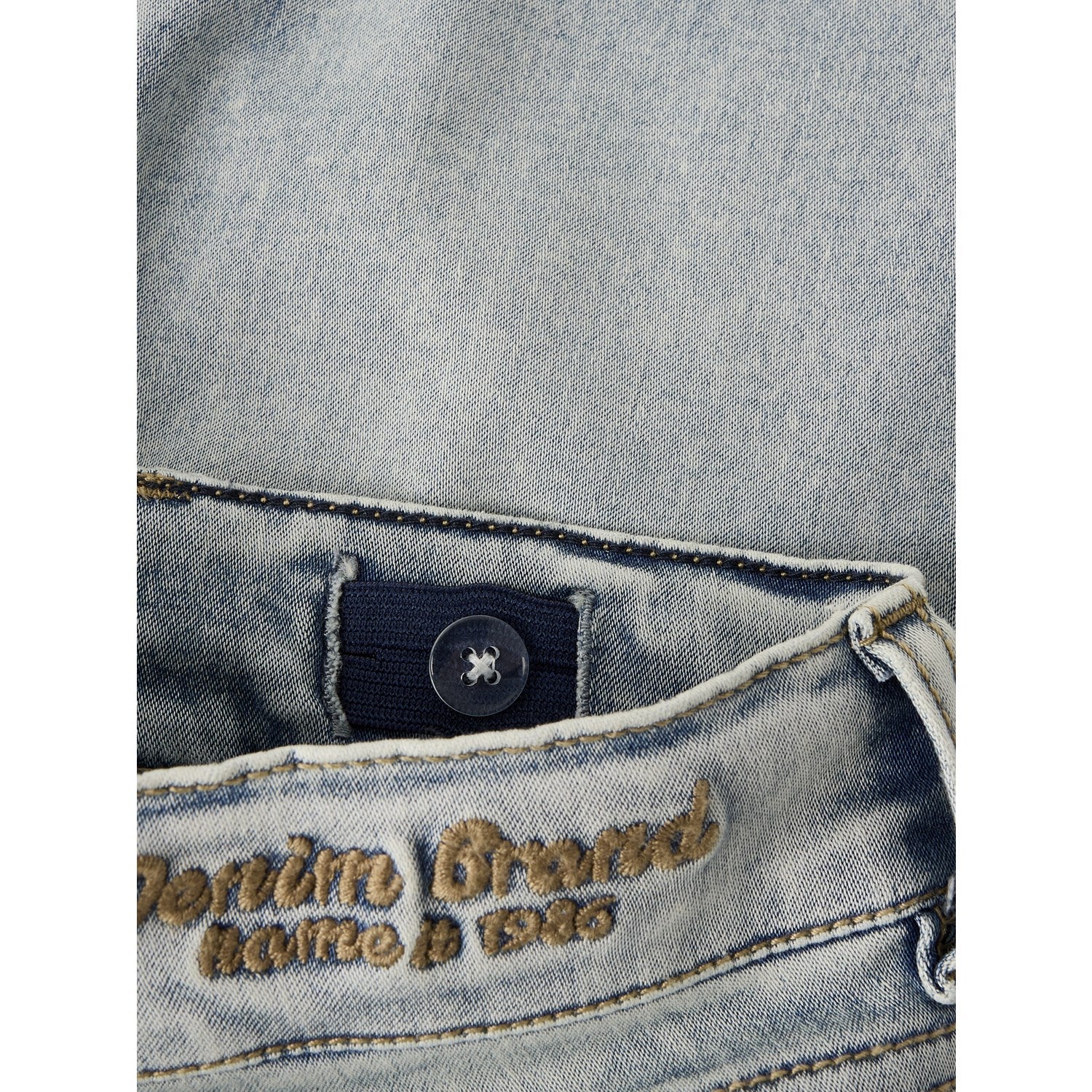 Name It Light Medium Blue Denim Nkmtheo Xsl Dnm L Shorts 6622-Cl Noos - Image 2