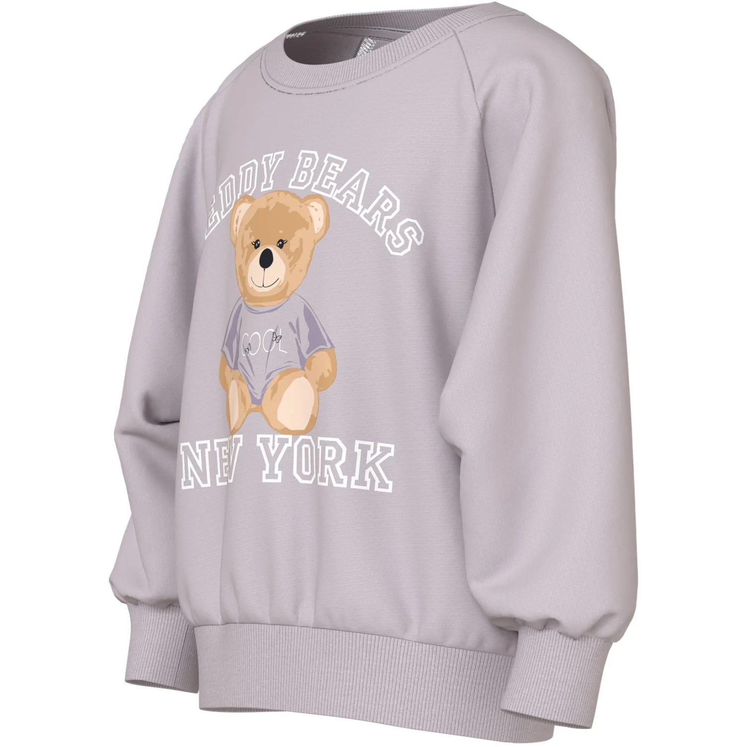 Name It Lilac Marble Teddy Bear Nmfvenus Ls Nreg Sweat Unb - Image 2