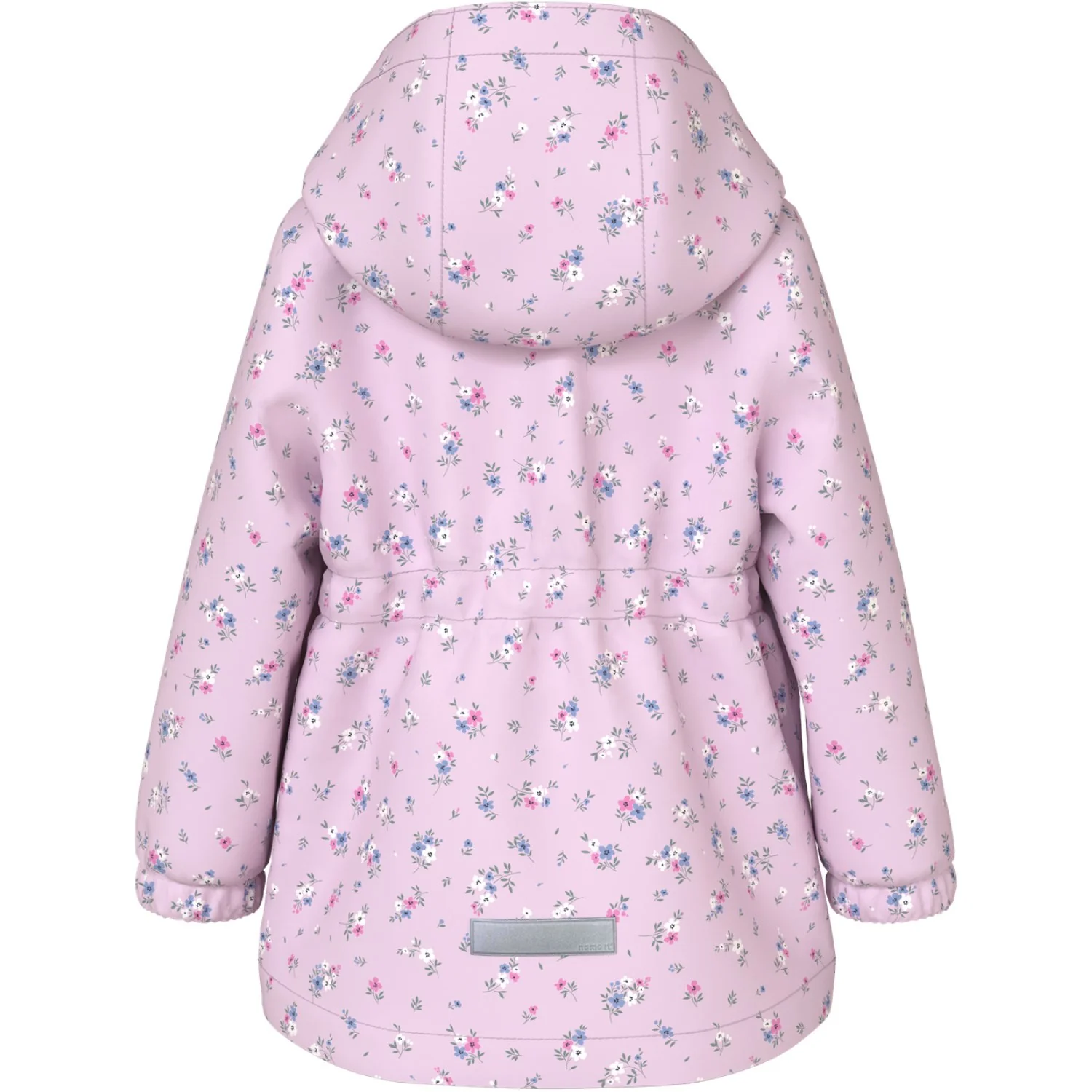 Name It Lilac Snow 4 Floral Patchwork Nmfmaxi Jakke Li Aop Noos - Image 2