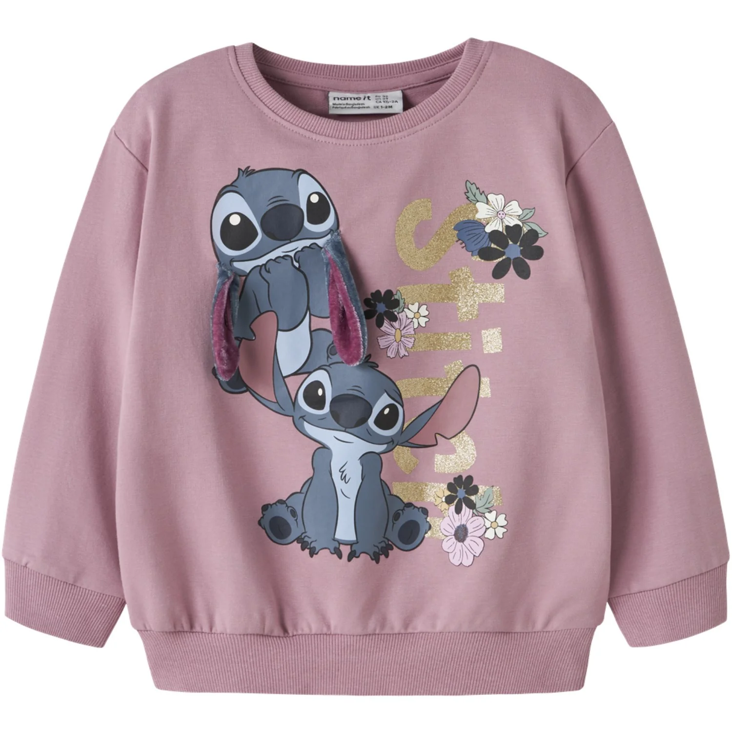 Name It Lilas Nmfjinny Stitch Nreg Sweat Unb Wdi