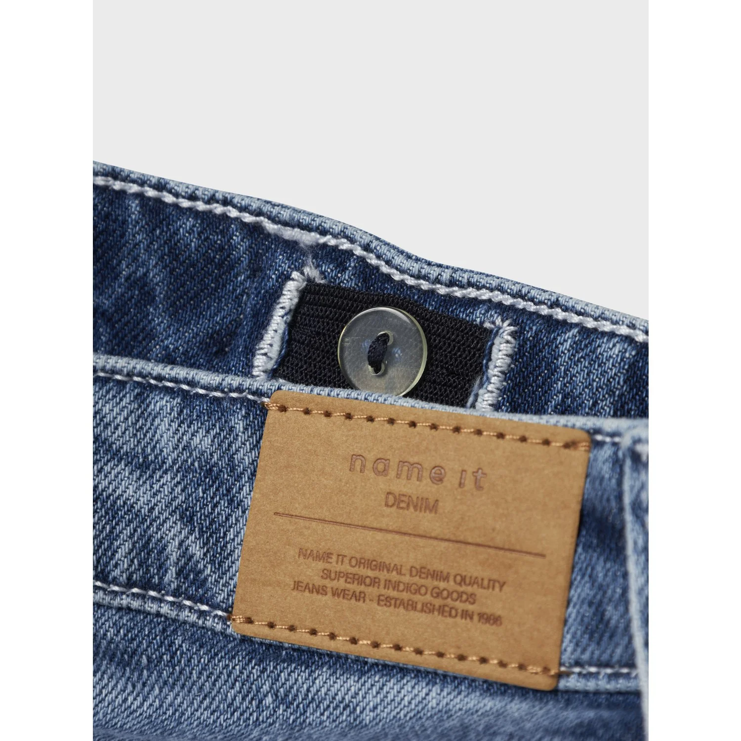 Name It Medium Blue Denim Nkfrose Straight Fold Jeans 4224-Az Noos - Image 4