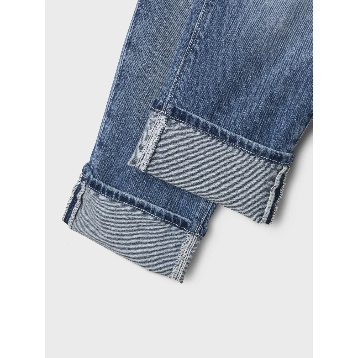 Name It Medium Blue Denim Nkfrose Straight Fold Jeans 4224-Az Noos - Image 5
