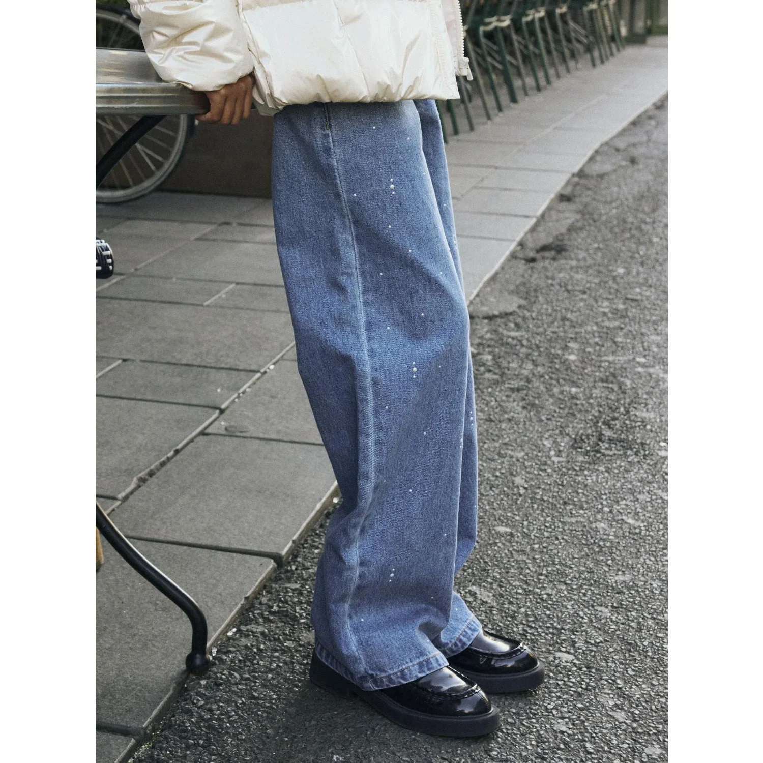 Name It Medium Blue Denim Nkfrose Wide Decor Jeans 4760-Im - Image 3