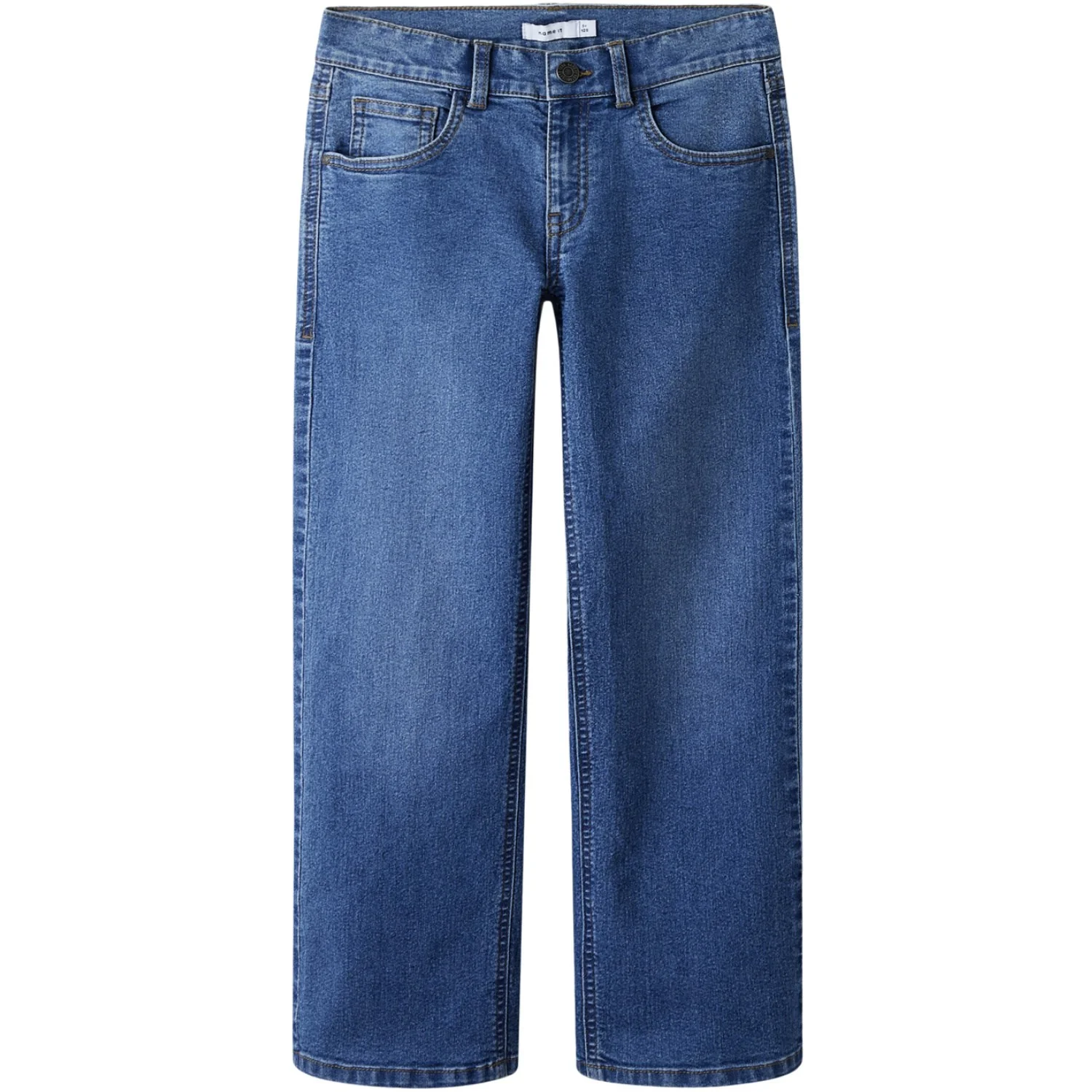 Name It Medium Blue Denim Nkfrose Wide Jeans 1061-Dt Tb