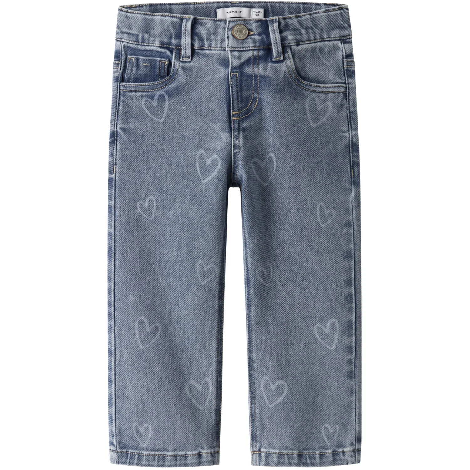 Name It Medium Blue Denim Nmfrose Straight Laser Jeans 2583-Gy B