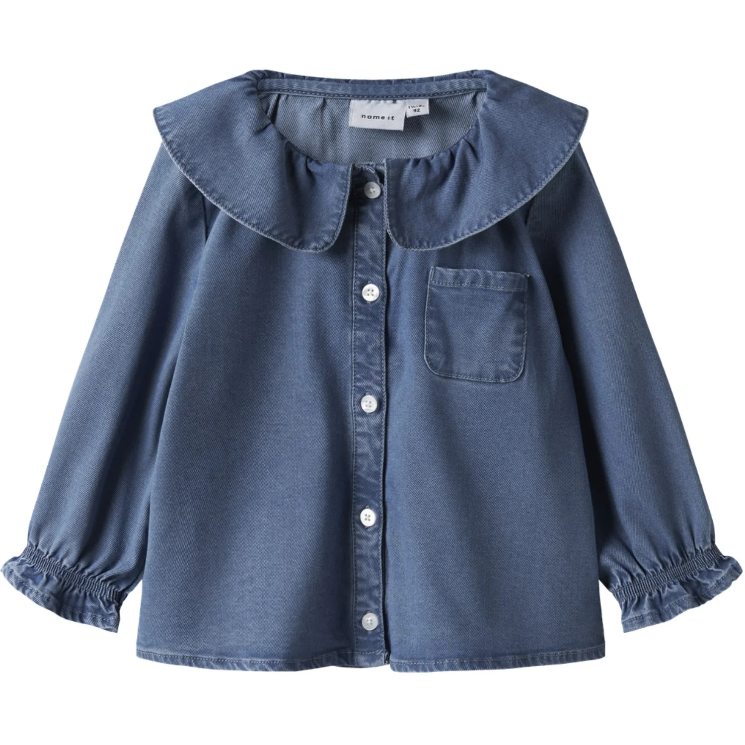 Name It Medium Blue Denim Nmfsophy Ls Dnm Skjorte 2533-Yb T