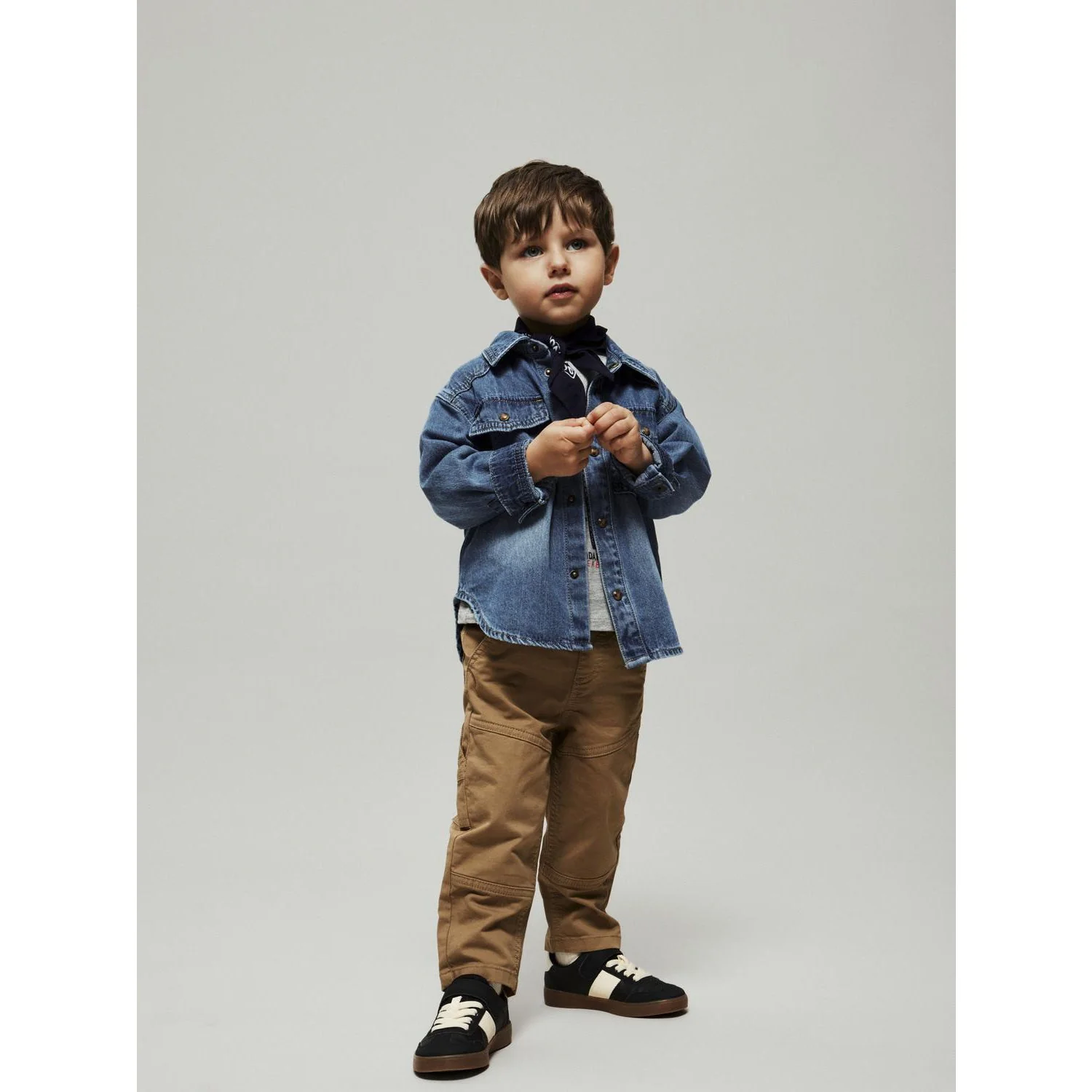 Name It Medium Blue Denim Nmmblue Oz Dnm Ls Skjorte 6677-Ov B - Image 2