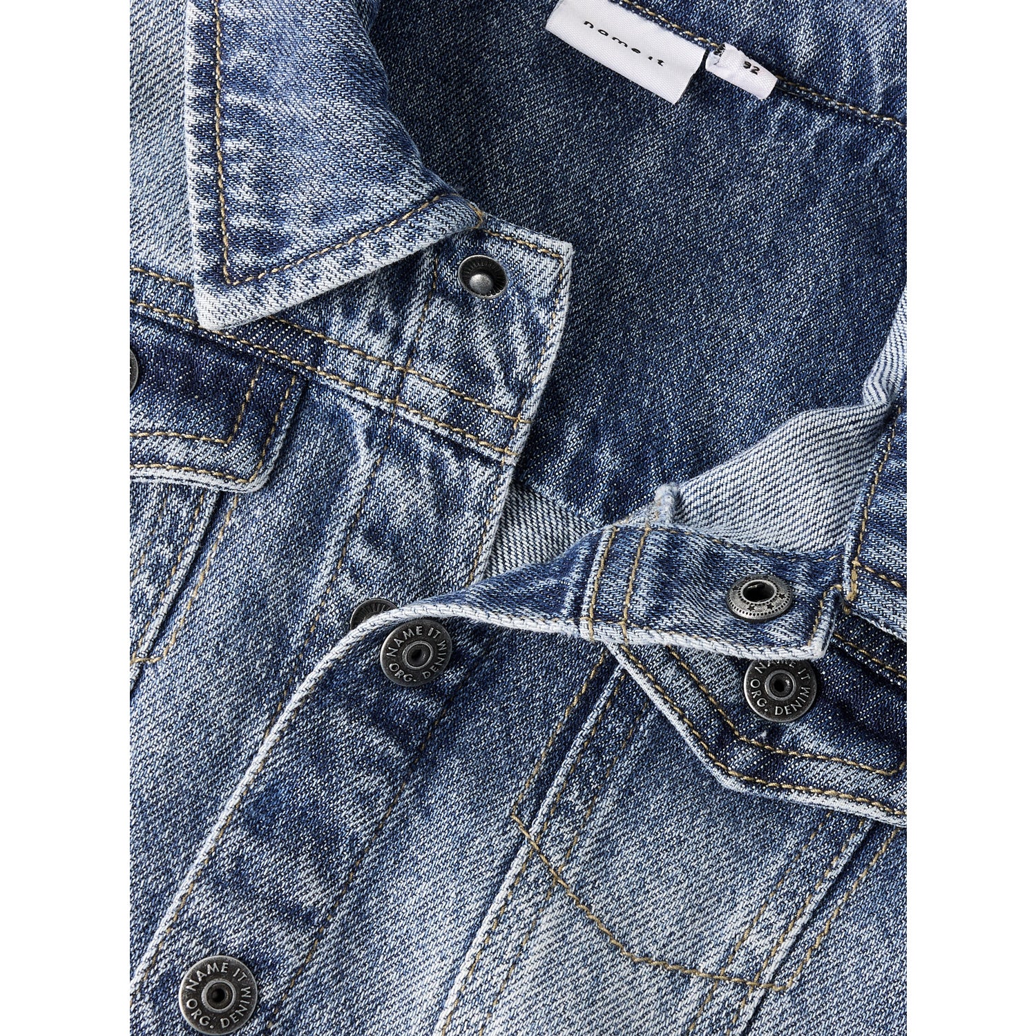 Name It Medium Blue Denim Nmmnick Ls Dnm Jakke 3148-Xs D - Image 2