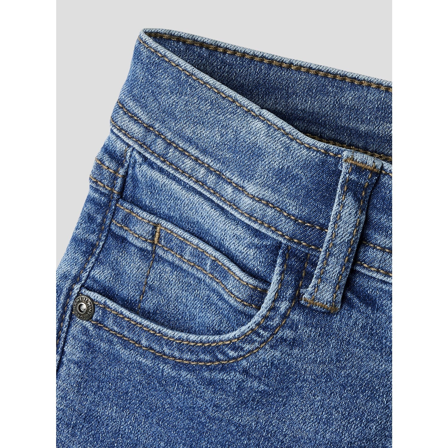 Name It Medium Blue Denim Nmmryan Straight Jeans 1061-Dt Tb - Image 2