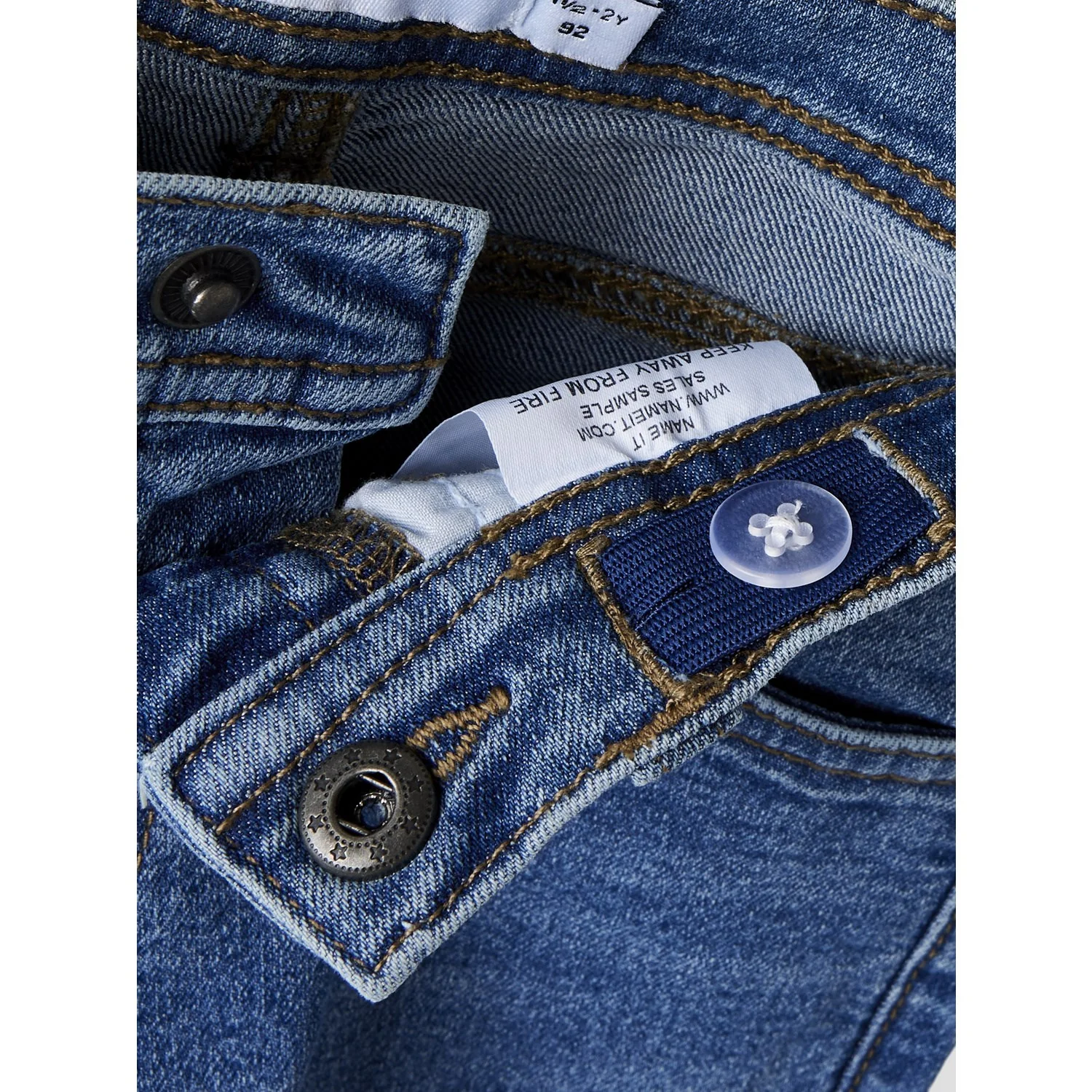 Name It Medium Blue Denim Nmmryan Straight Jeans 1061-Dt Tb - Image 3
