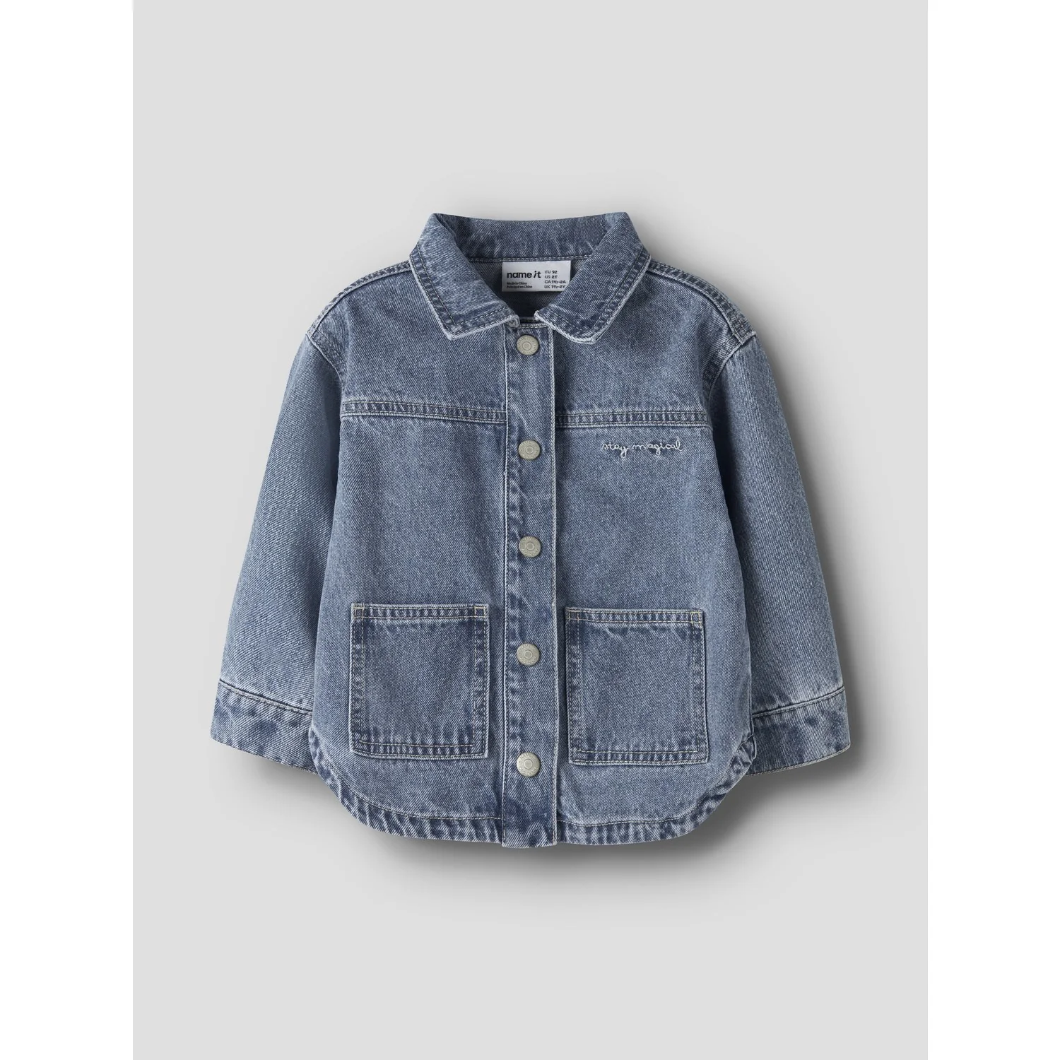 Name It Medium Blue Denim Unicorn Glitter Nmfluna Glitter Dnm Jakke 4577-Im L - Image 5