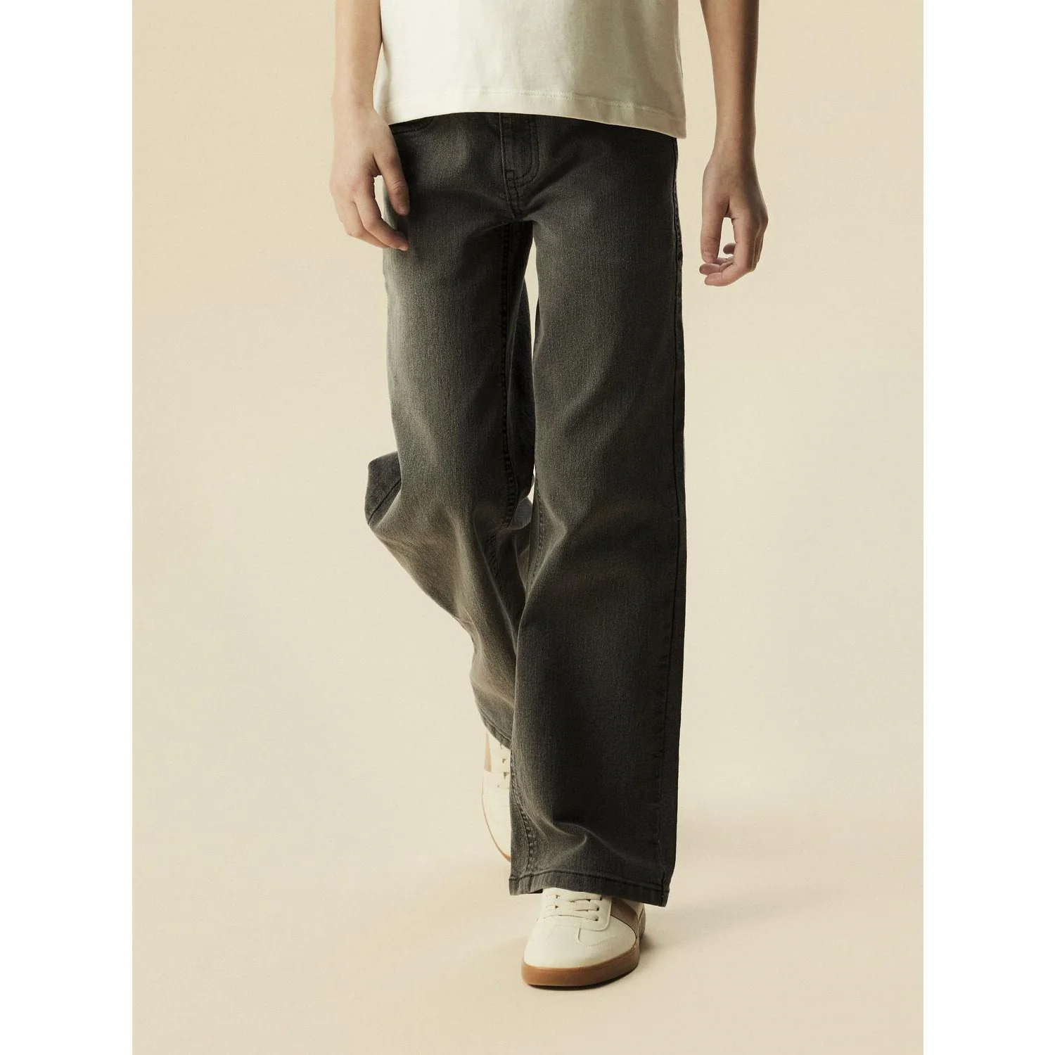 Name It Medium Grey Denim Nkfrose Wide Jeans 1061-Dt Tb - Image 3