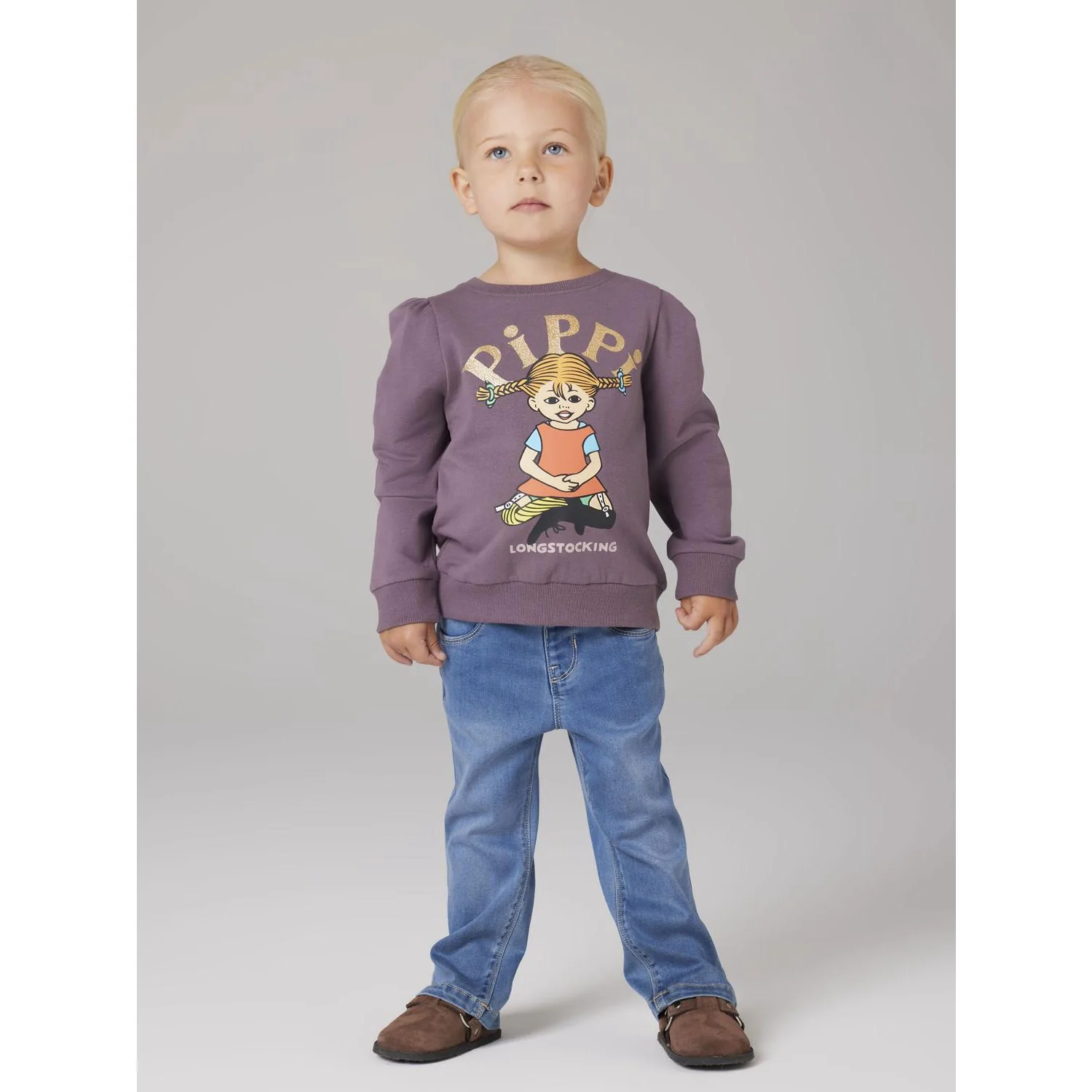 Name It Moonscape Nmfsovej Pippi Sweat Bru Sky - Image 2
