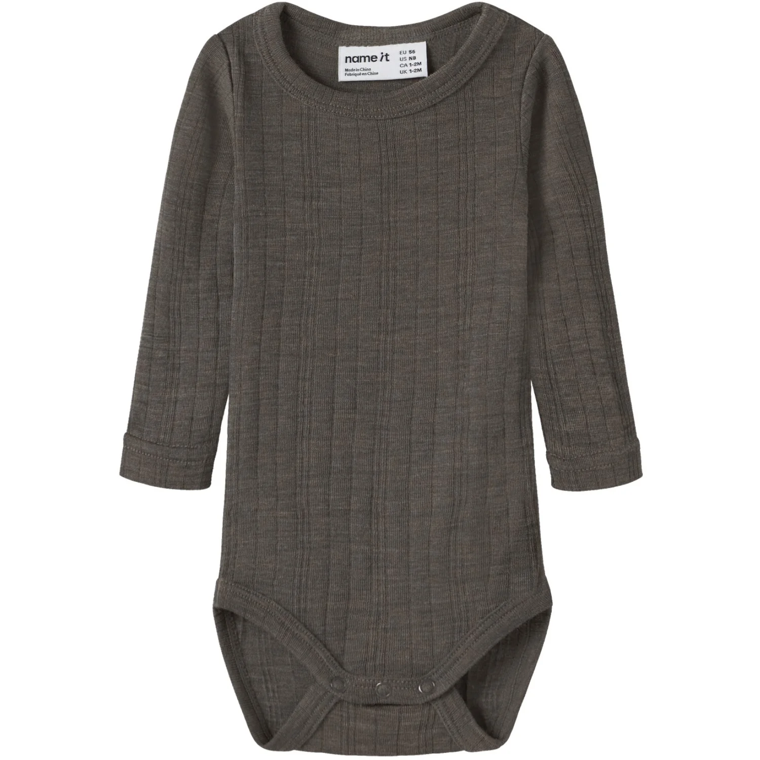 Name It Morel Nbmwang Uld Needle Ls Body Solid Noos