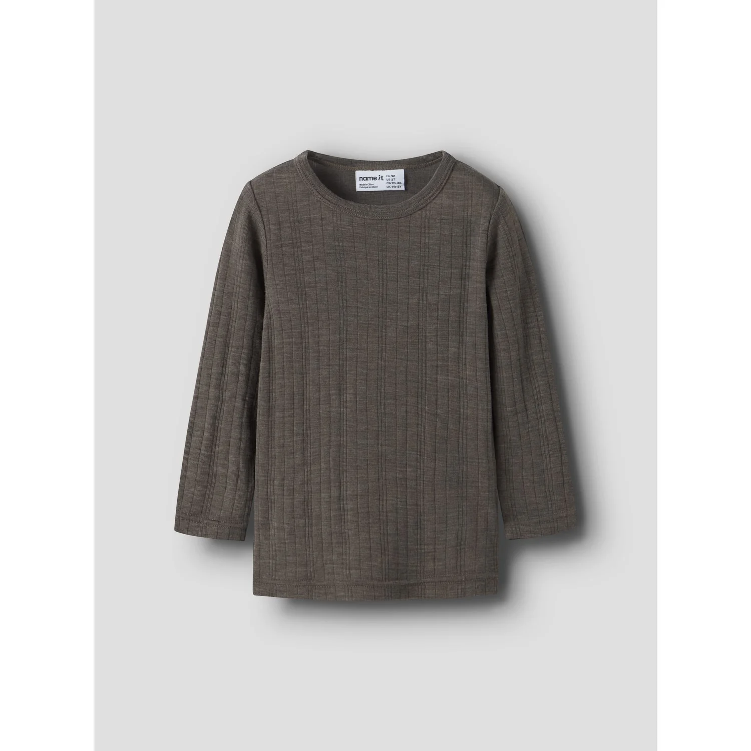 Name It Morel Nmmwang Uld Needle Ls Top Solid Noos - Image 3