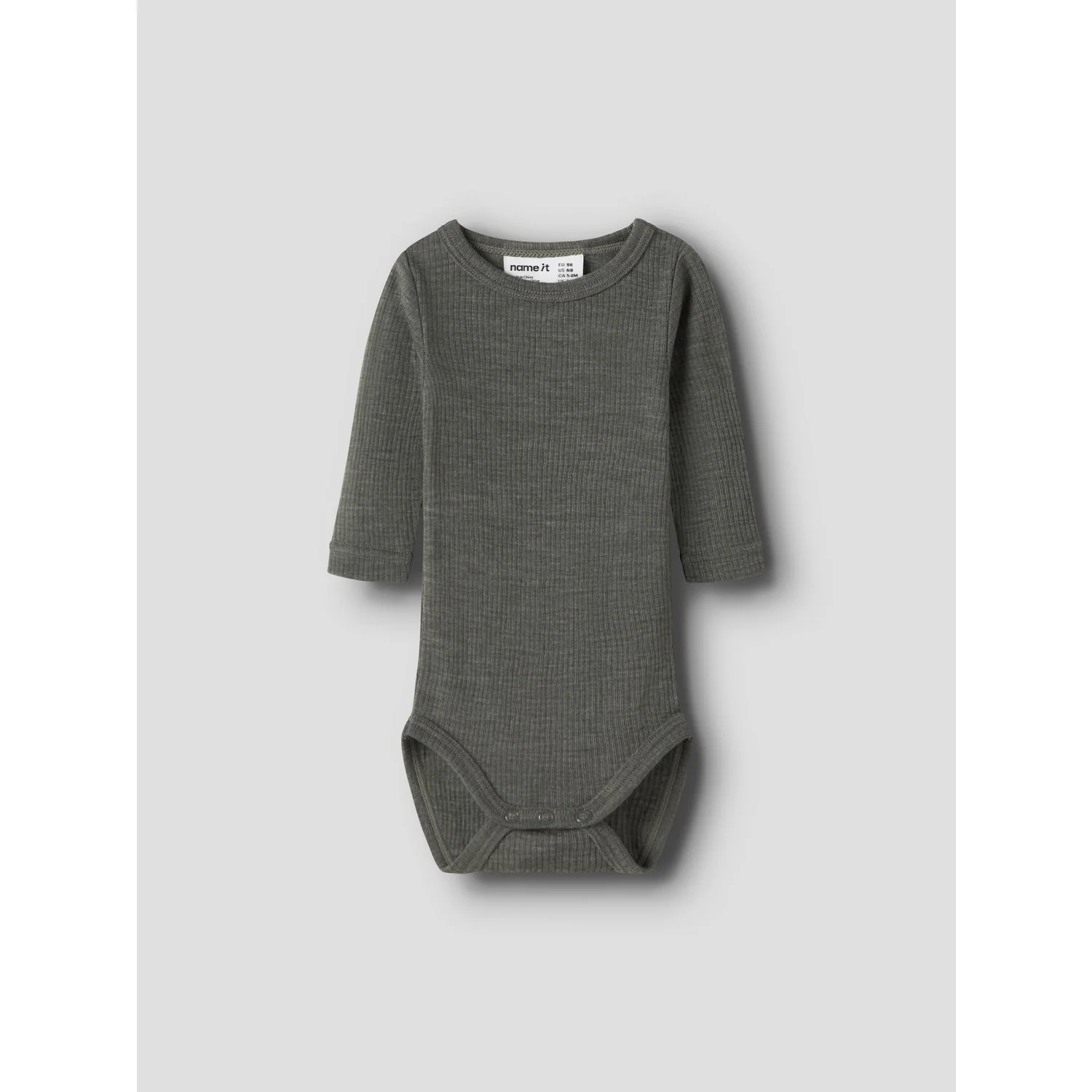 Name It Mulled Basil Nbnwax Uld Rib Ls Body Noos - Image 3
