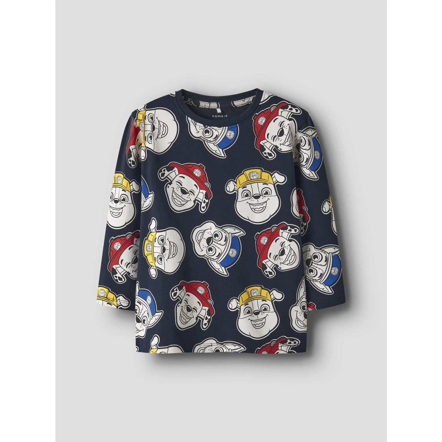 Name It Navy Blazer AOP Nmmjorgen Paw Ls Nreg Top Cplg - Image 4
