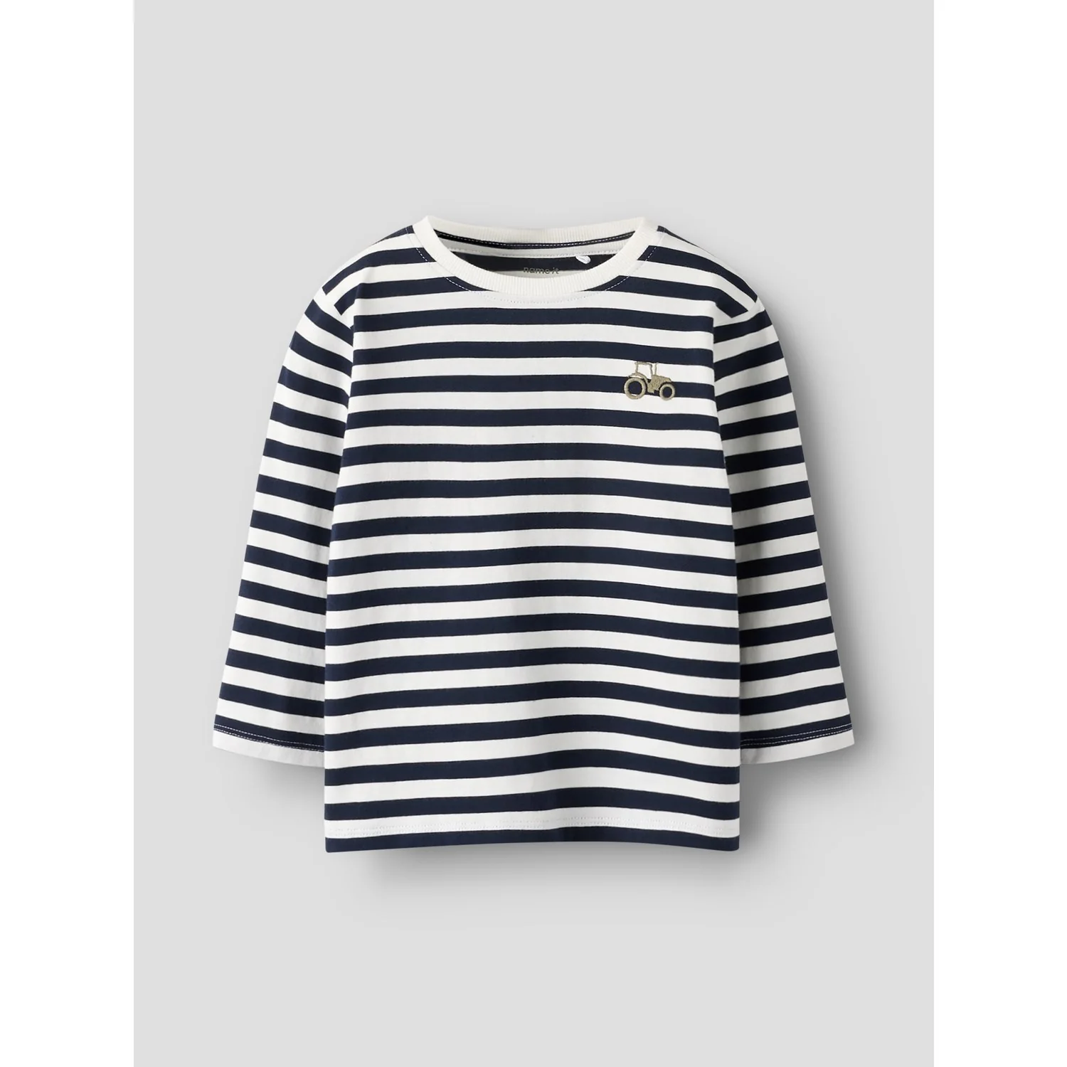 Name It Navy Blazer Bright White Nmmnelson Ls Nreg Top - Image 3