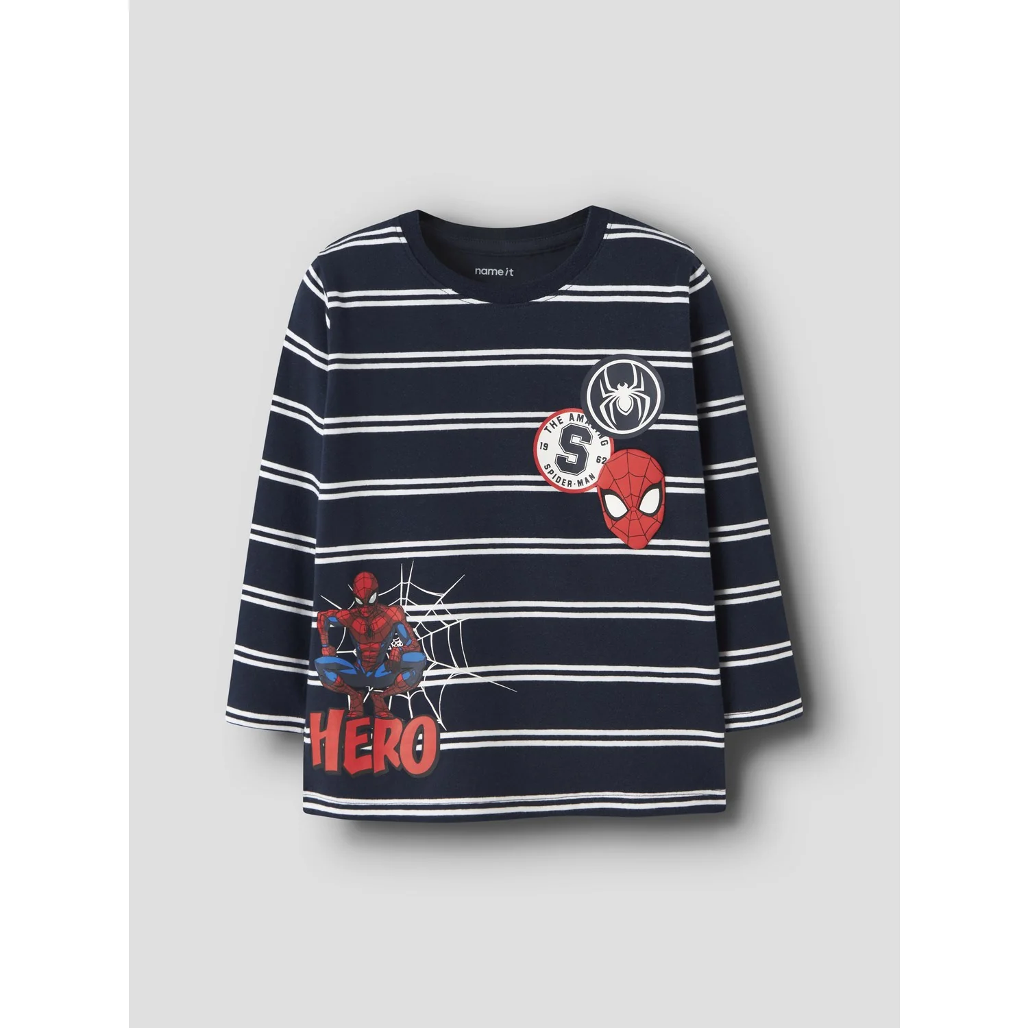Name It Navy Blazer Nmmfreman Spider Ls Nreg Top Mar - Image 3