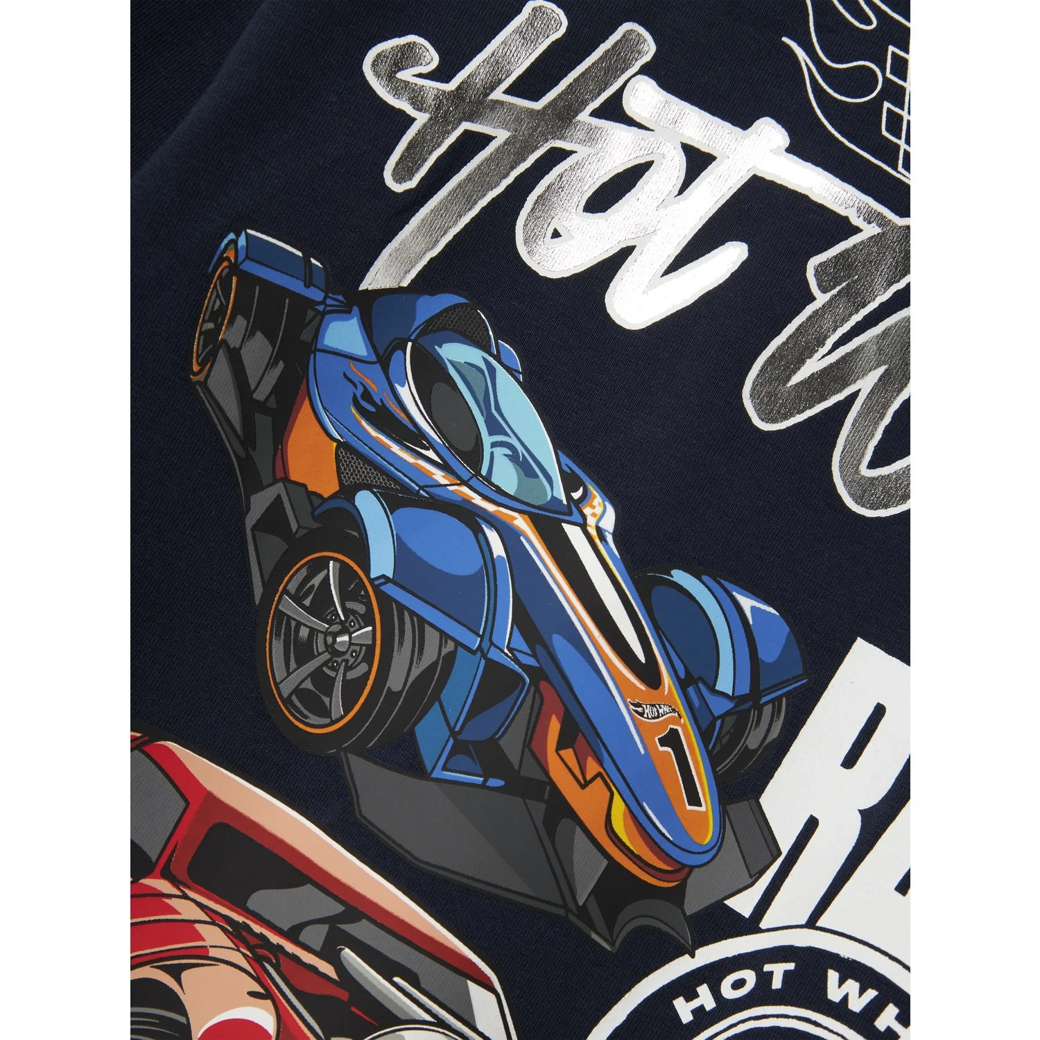 Name It Navy Blazer Nmmjarl Hotwheels Nreg Ls Top Box Sky - Image 2