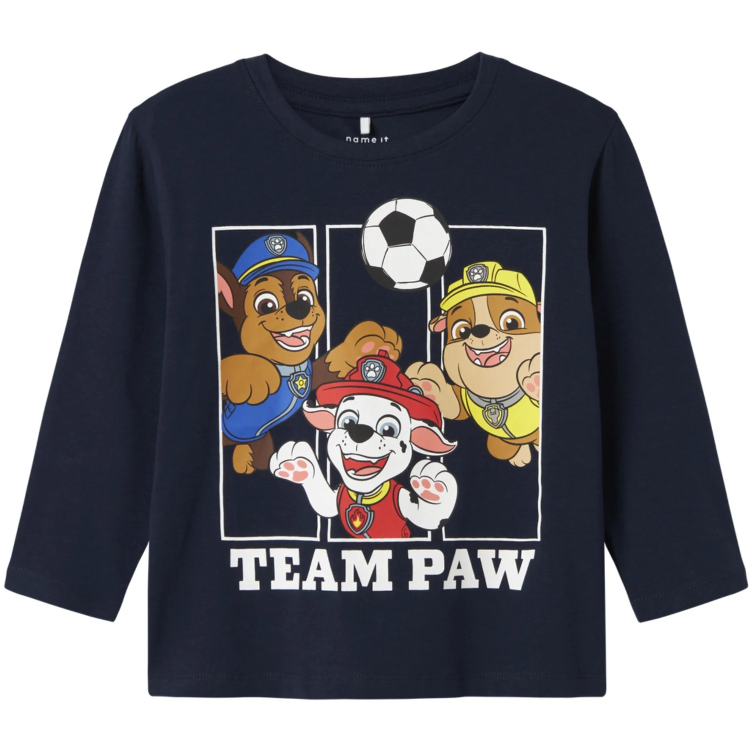Name It Navy Blazer Nmmjoll Paw Nreg Ls Top Noos Cplg