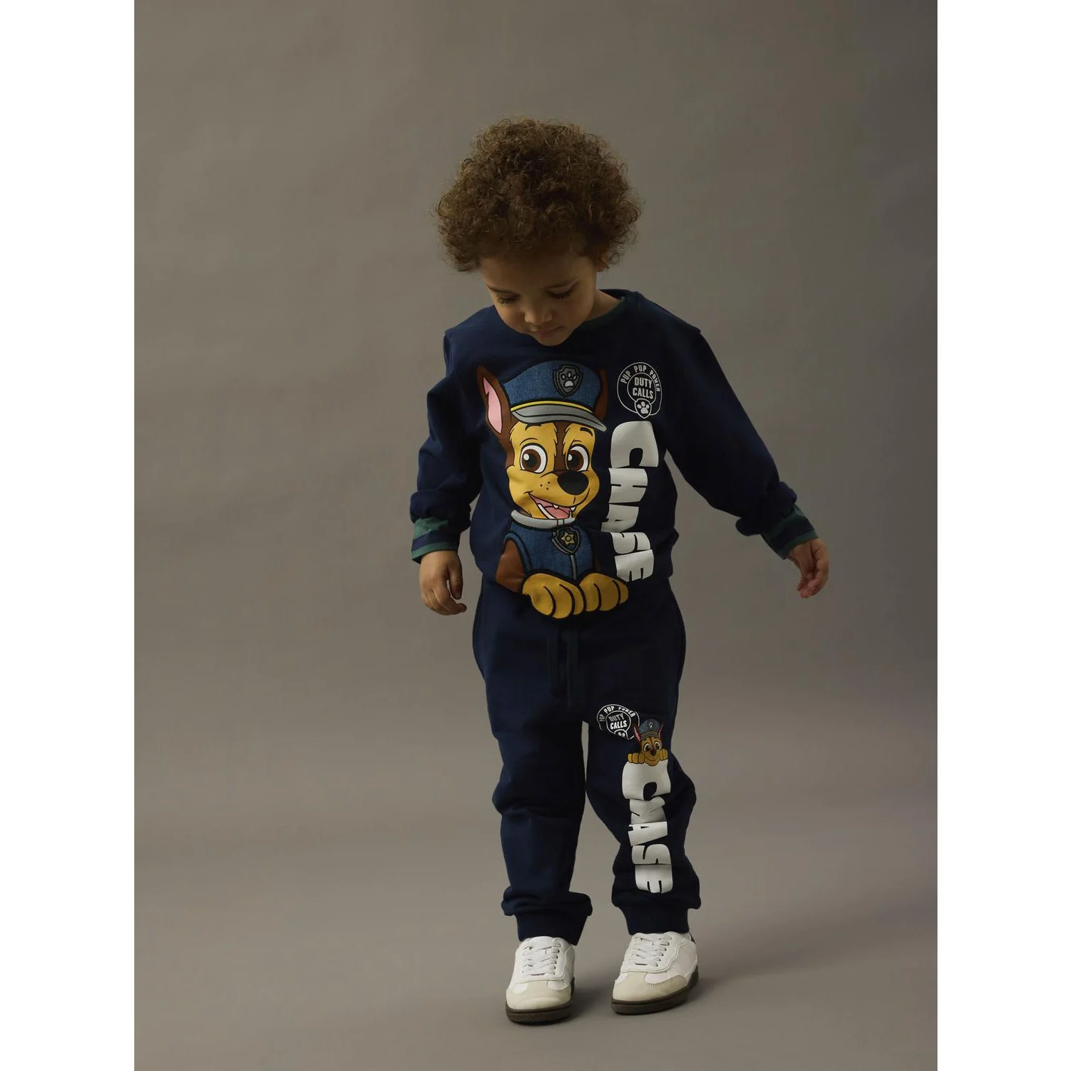 Name It Navy Blazer Nmmneel Paw Nreg Swe Pants Bru Cplg - Image 2