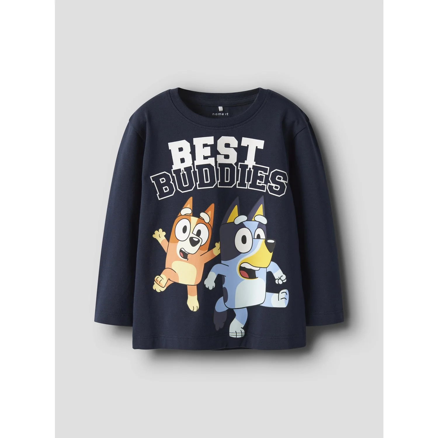 Name It Navy Blazer Nmmodin Bluey Ls Nreg Top Box Sky - Image 3