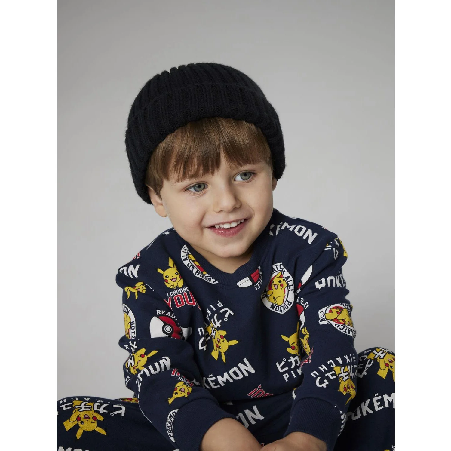 Name It Navy Blazer Nmmsilo Pokemon Nreg Sweat Bru Sky - Image 3