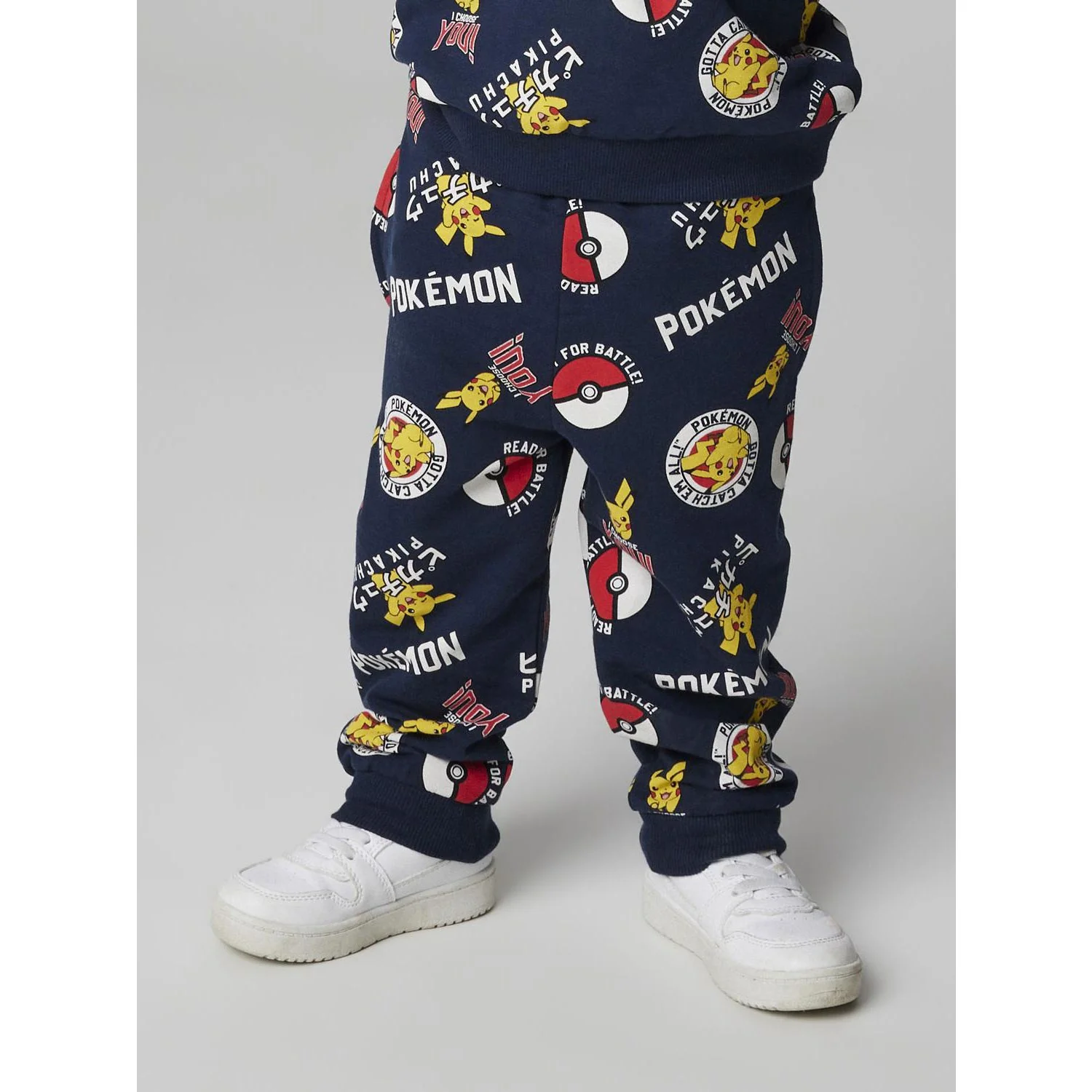 Name It Navy Blazer Nmmsilo Pokemon Nreg Sweat Bukser Bru Sky - Image 3