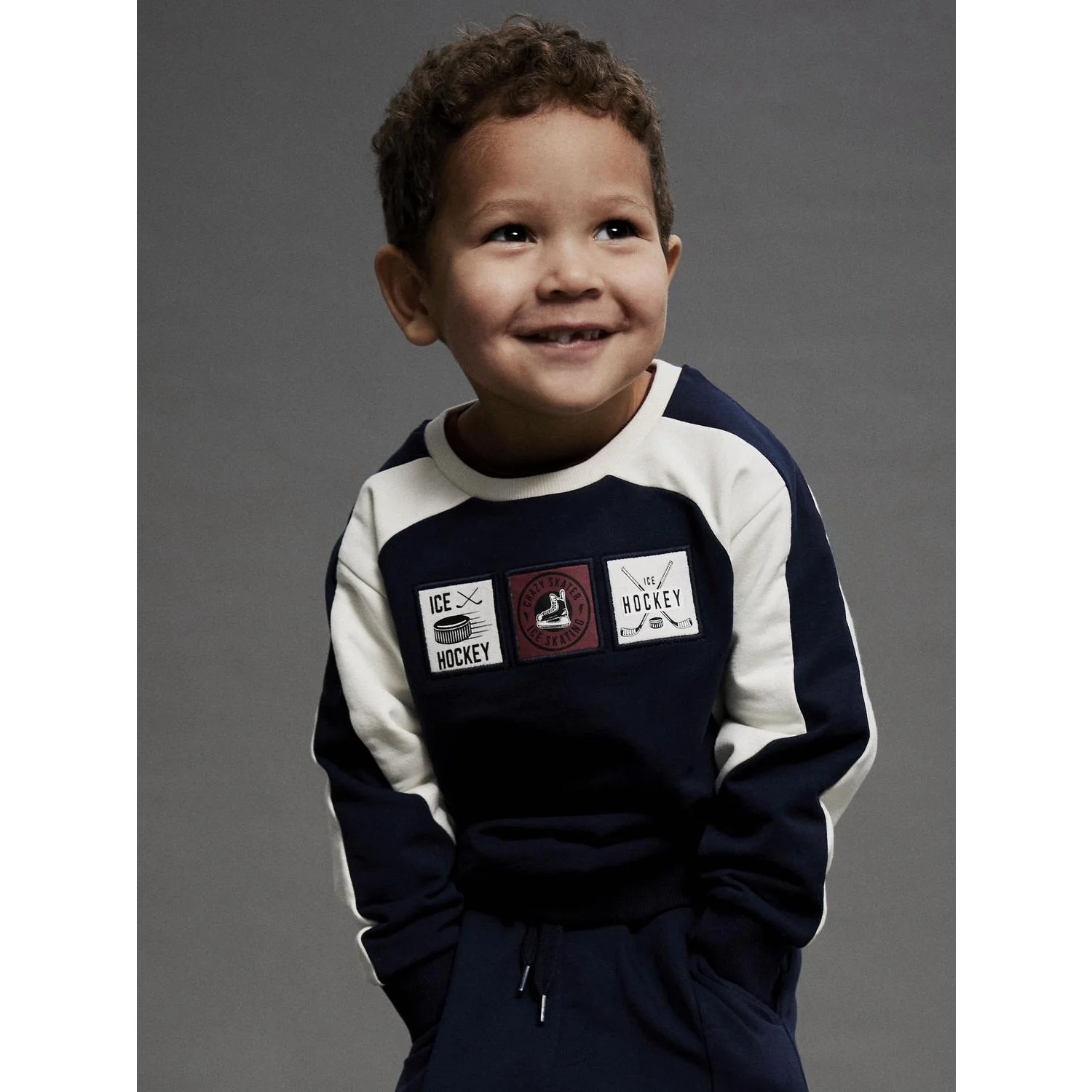 Name It Navy Blazer Nmmsylvester Ls Nreg Sweat Bru - Image 3