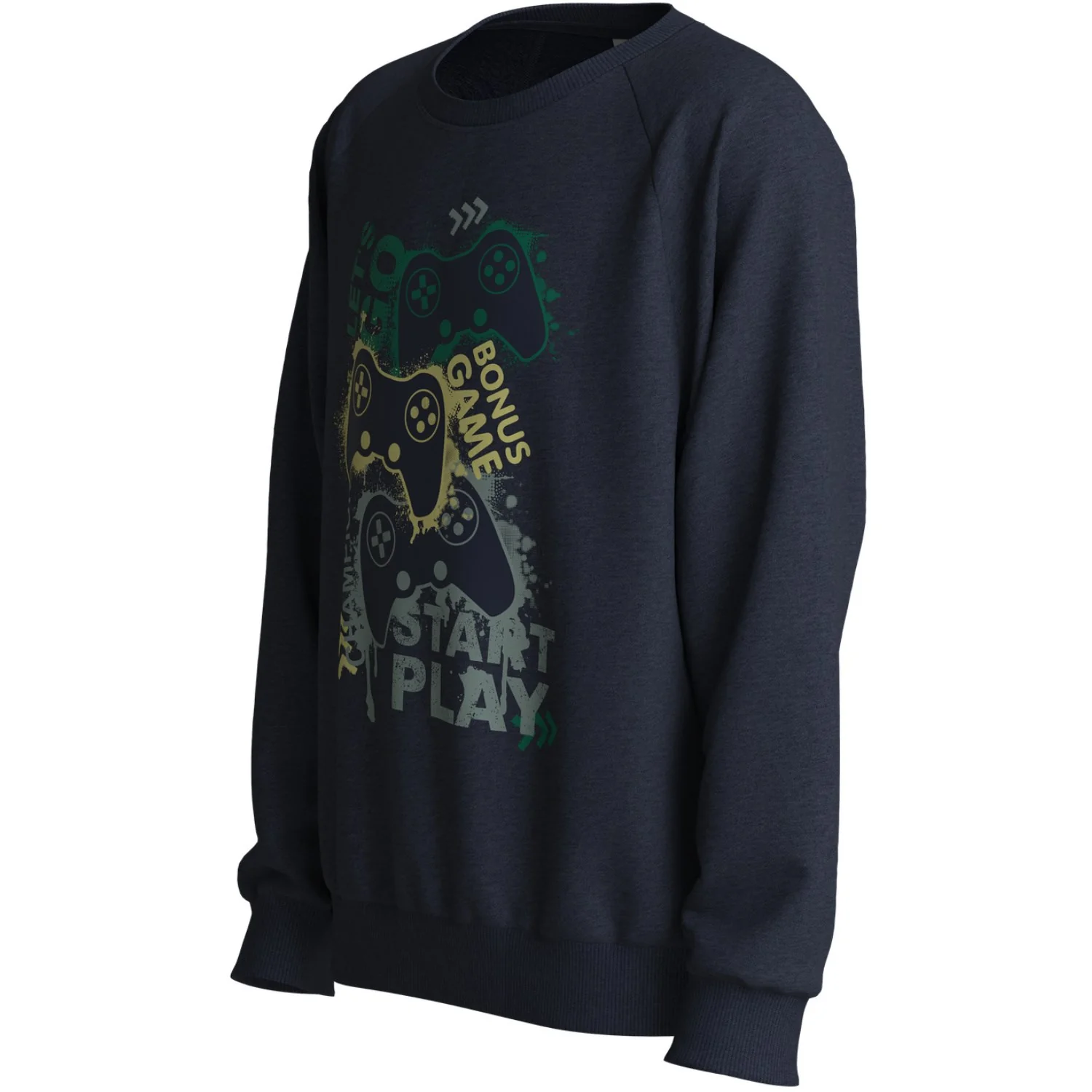 Name It Navy Blazer Play Nkmvion Ls Nreg Sweat Unb - Image 2