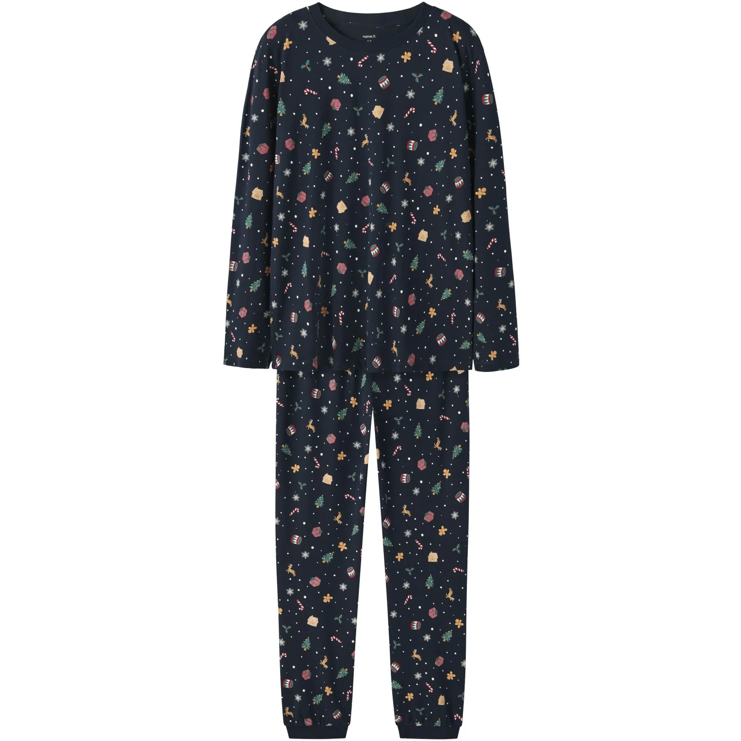 Name It Jule Nattøj sæt Voksen Navy Blazer Xmas AOP
