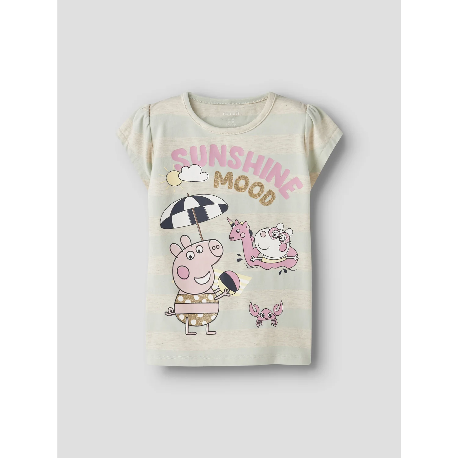 Name It Pale Aqua Nmfarra Peppa Ss Top Ss Box Cplg - Image 3