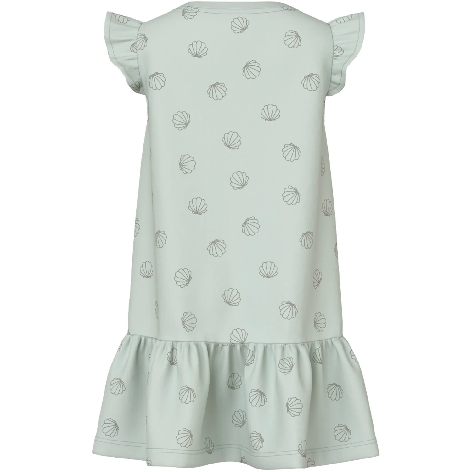 Name It Pale Aqua Sea Shells Green Nmfvida Capsl Kjole - Image 3
