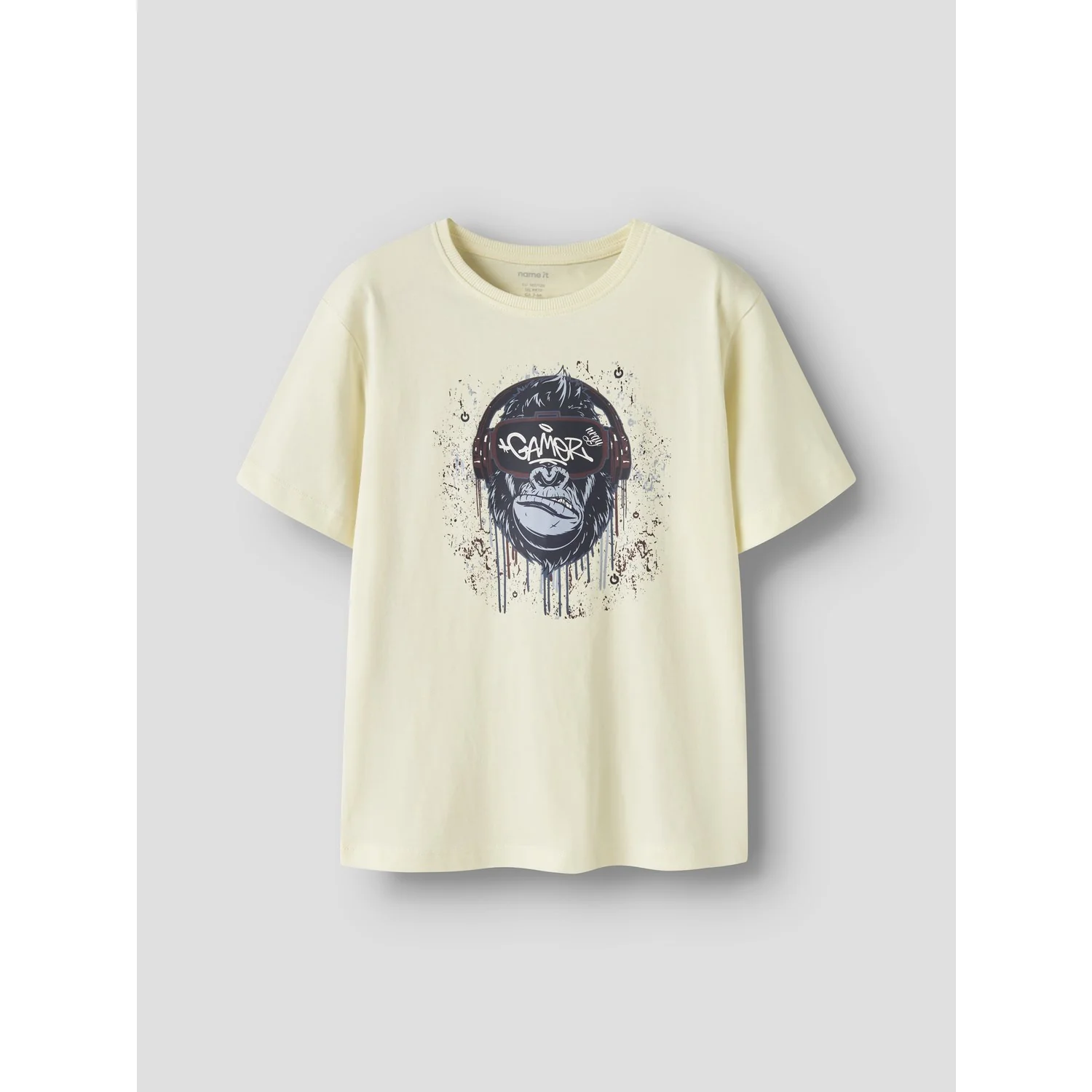 Name It Pear Sorbet Monkey Gamer Nkmvictor Ss Nreg Top - Image 2