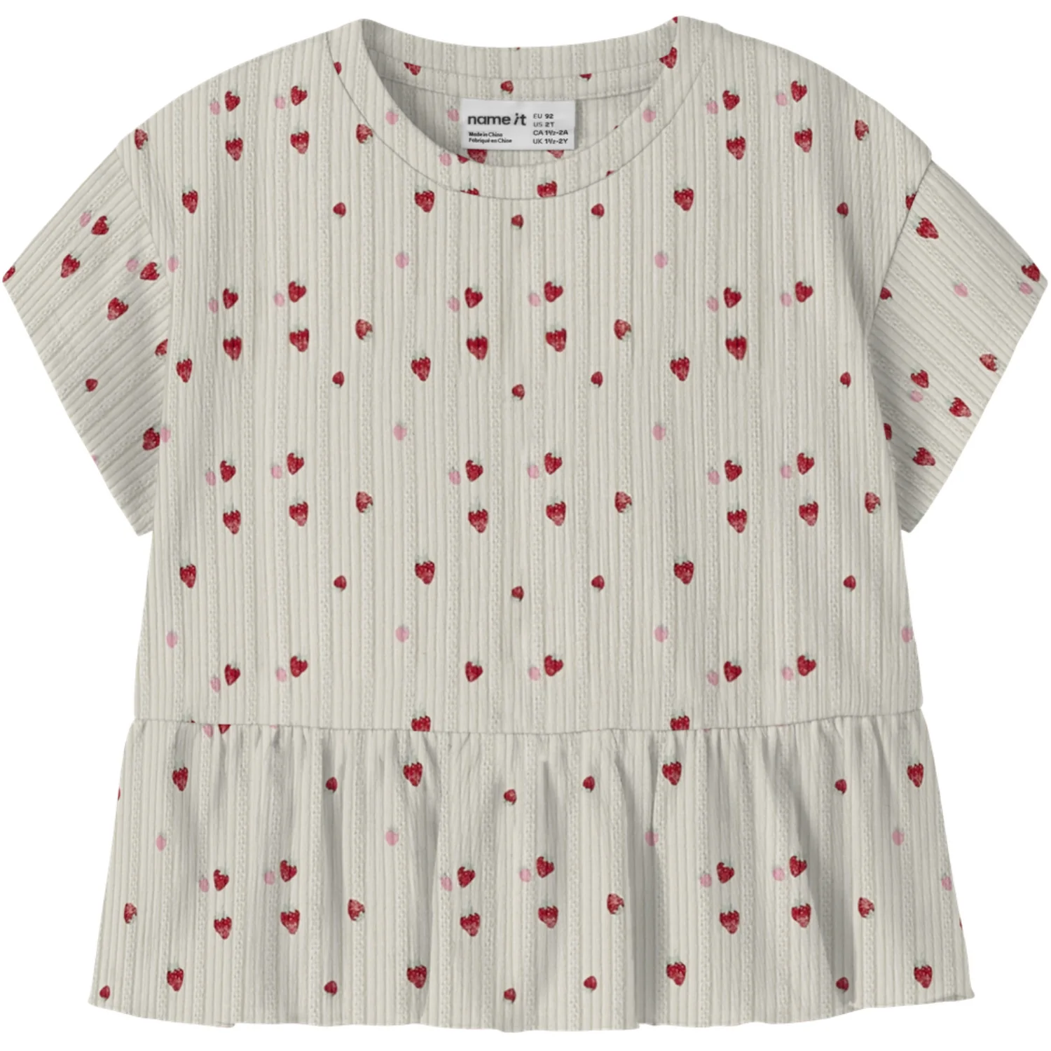 Name It Peyote Melange Strawberry Nmfjelly Ss Top Box
