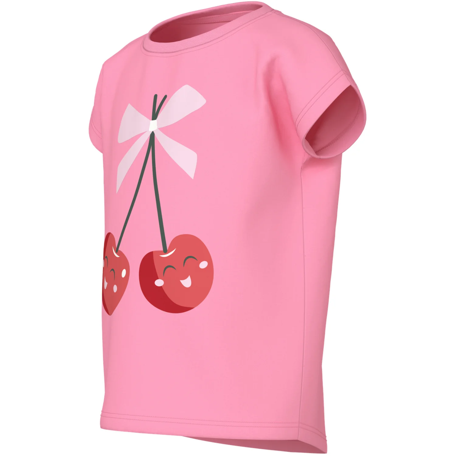 Name It Pink Drink Happy Cherries Nmfvigea Capsl Top - Image 2