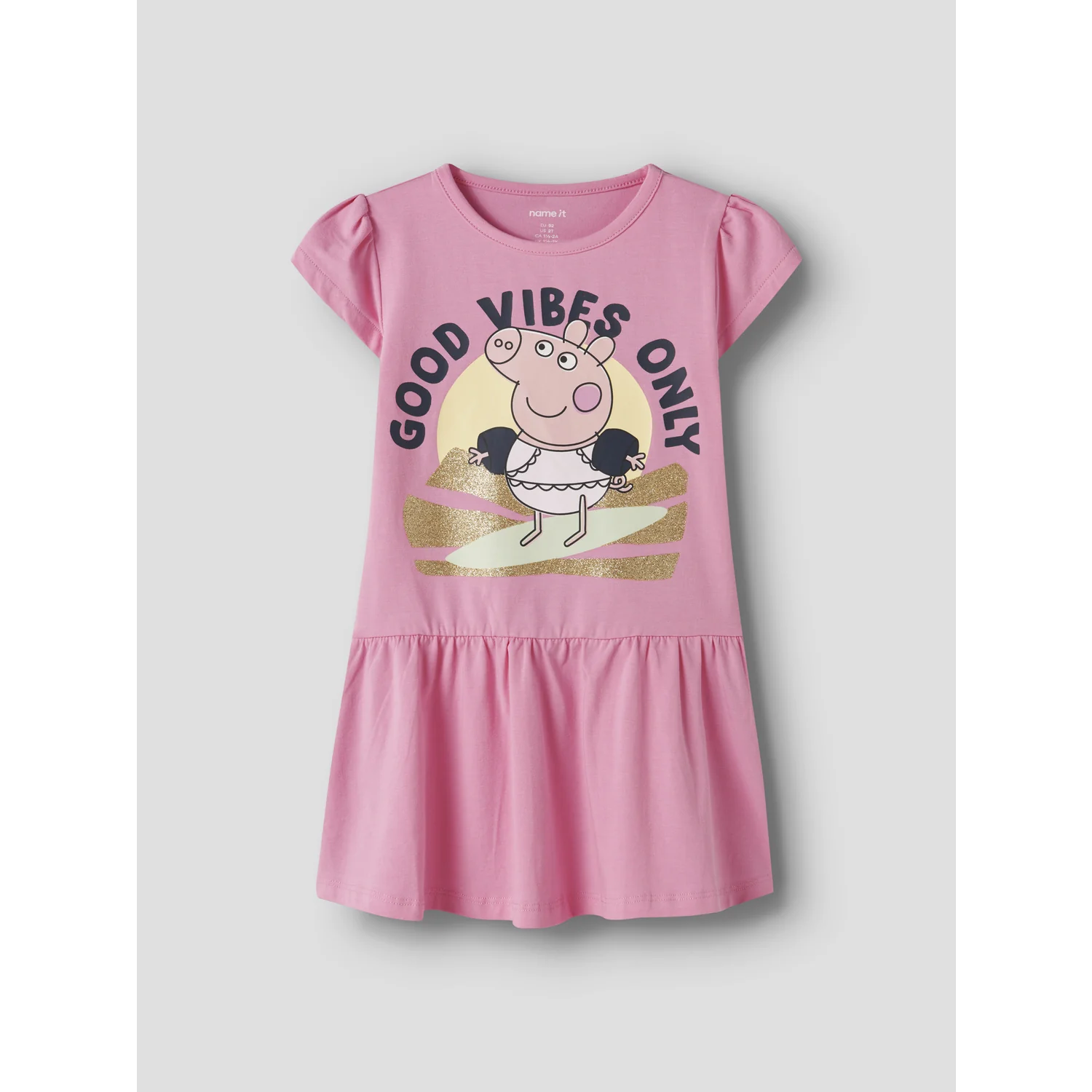Name It Pink Drink Nmfarina Peppa Ss Kjole Cplg - Image 3