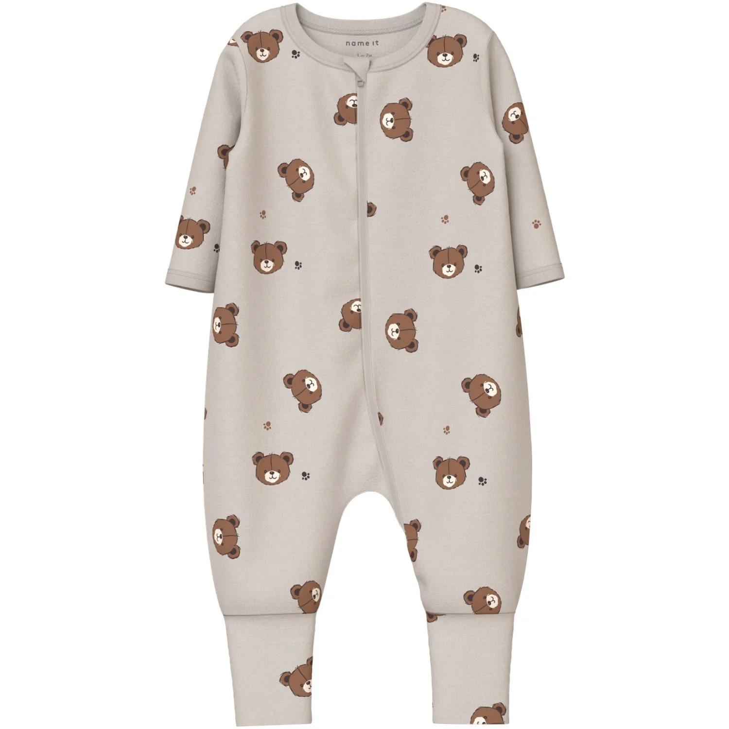 Name It Pumice Stone Nbnnightsuit 2P Zip Ff Pumice Bjørn Noos - Image 2