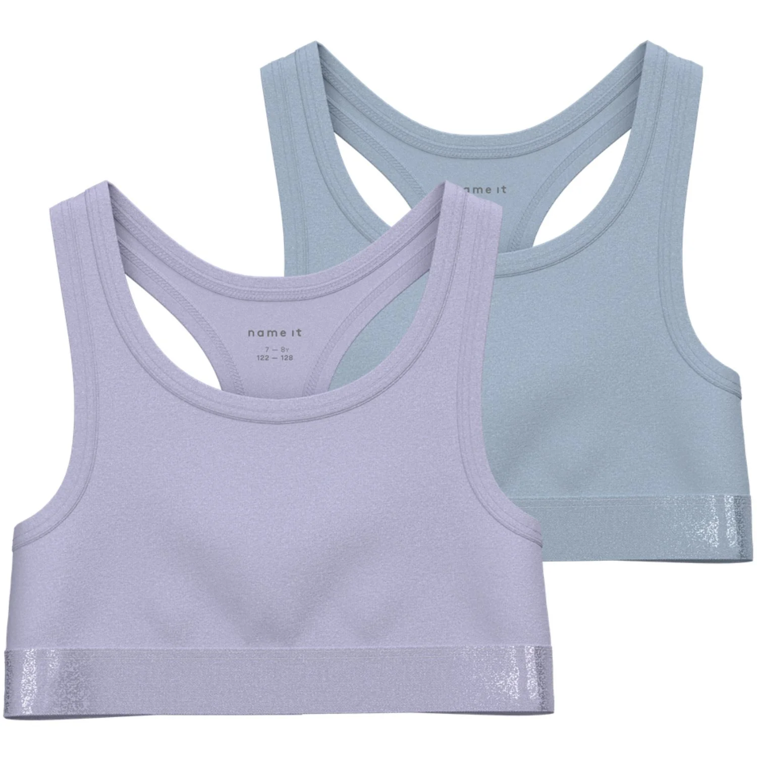 Name It Purple Heather Nkfshort Top 2P Noos